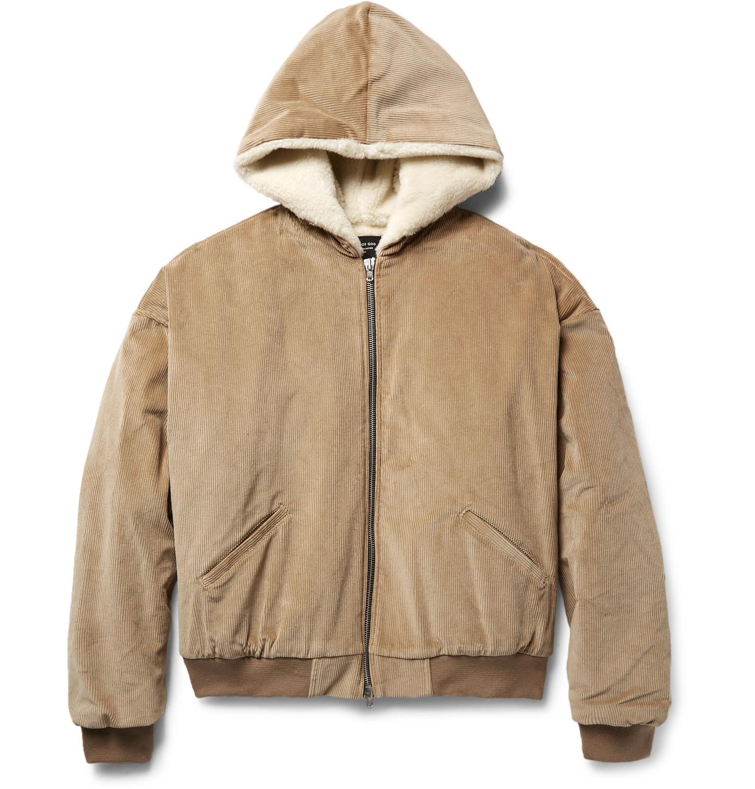 fear of god faux fur jacket