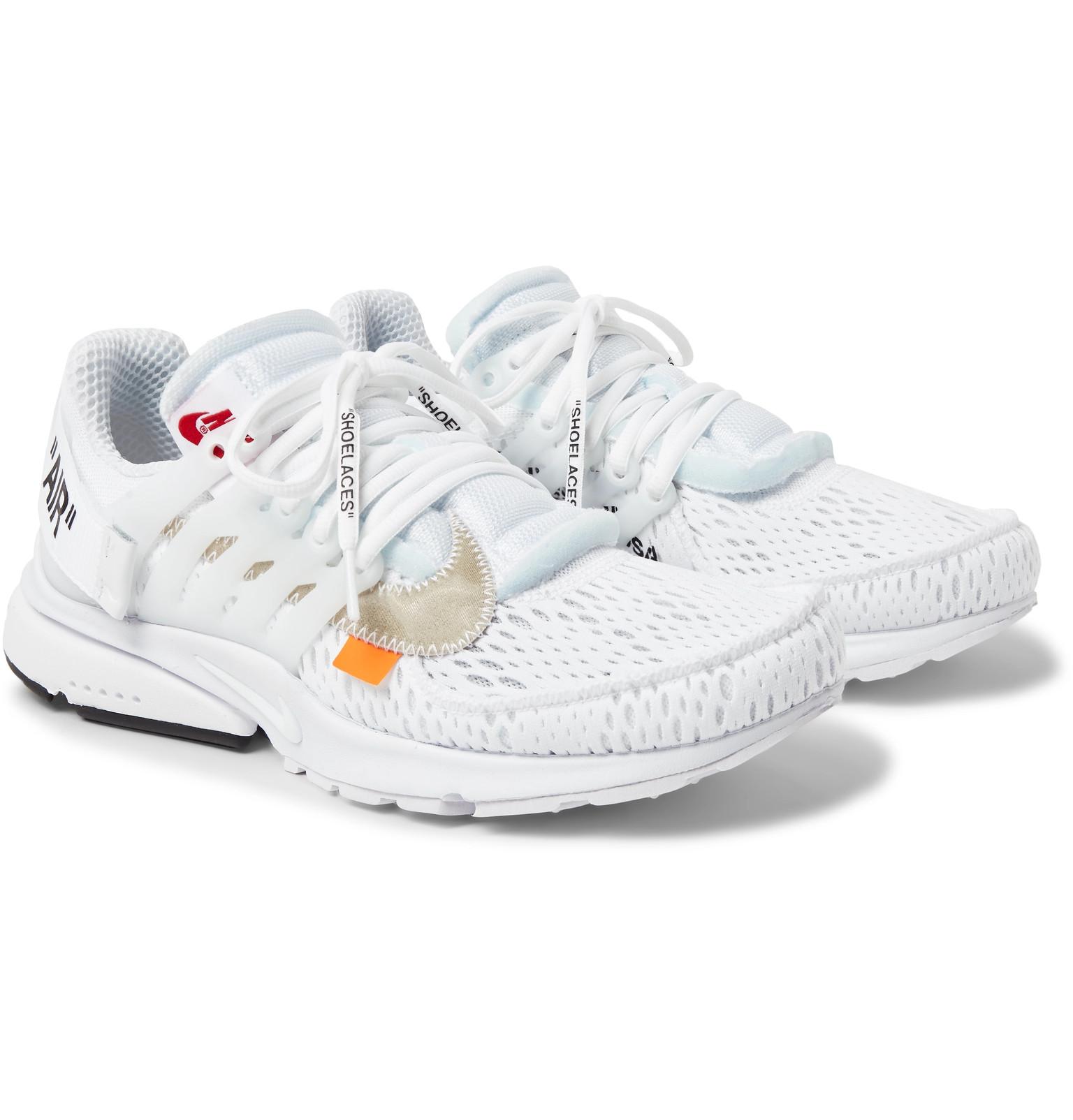 air presto white mesh