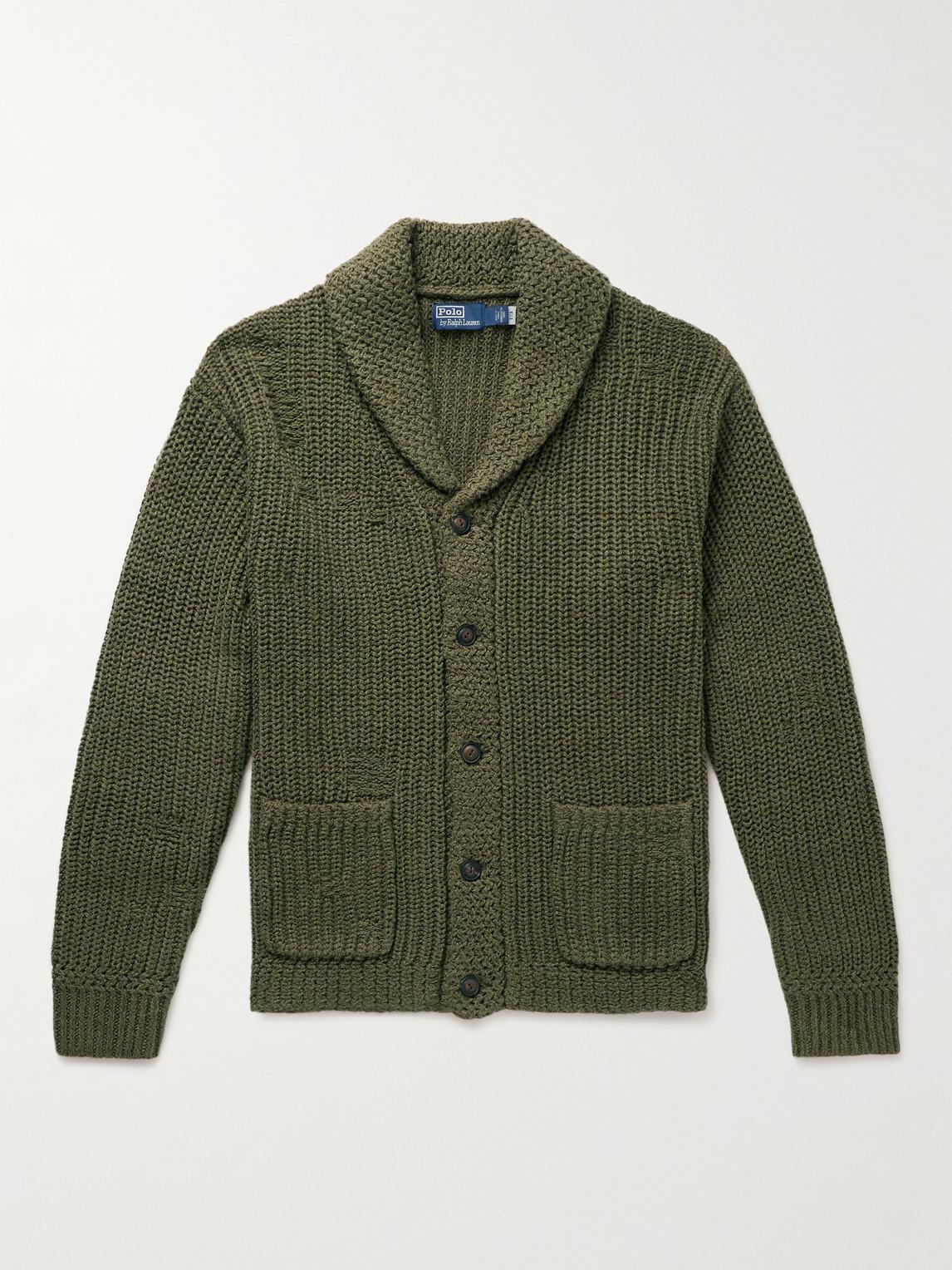 Polo ralph lauren clearance merino wool shawl cardigan