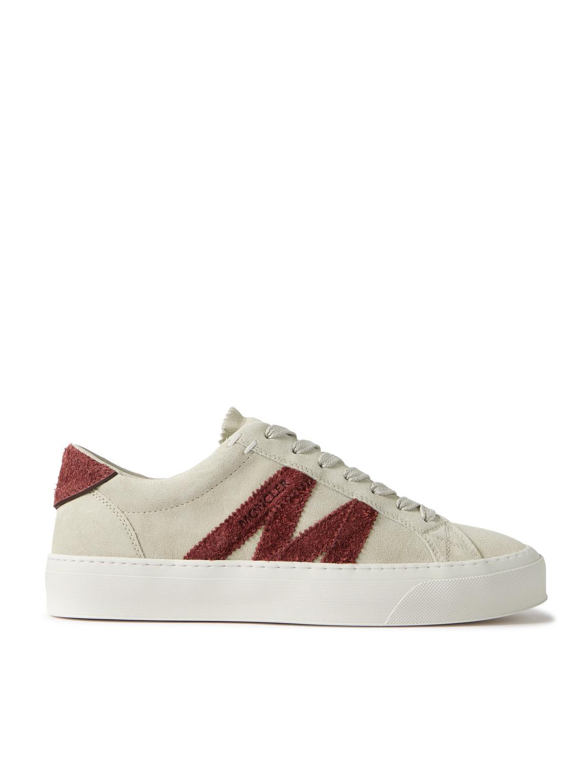 【関税&送料込】Moncler White Leather Monaco 2 Sneakers New Monaco leather sneakers in white - Moncler | Mytheresa