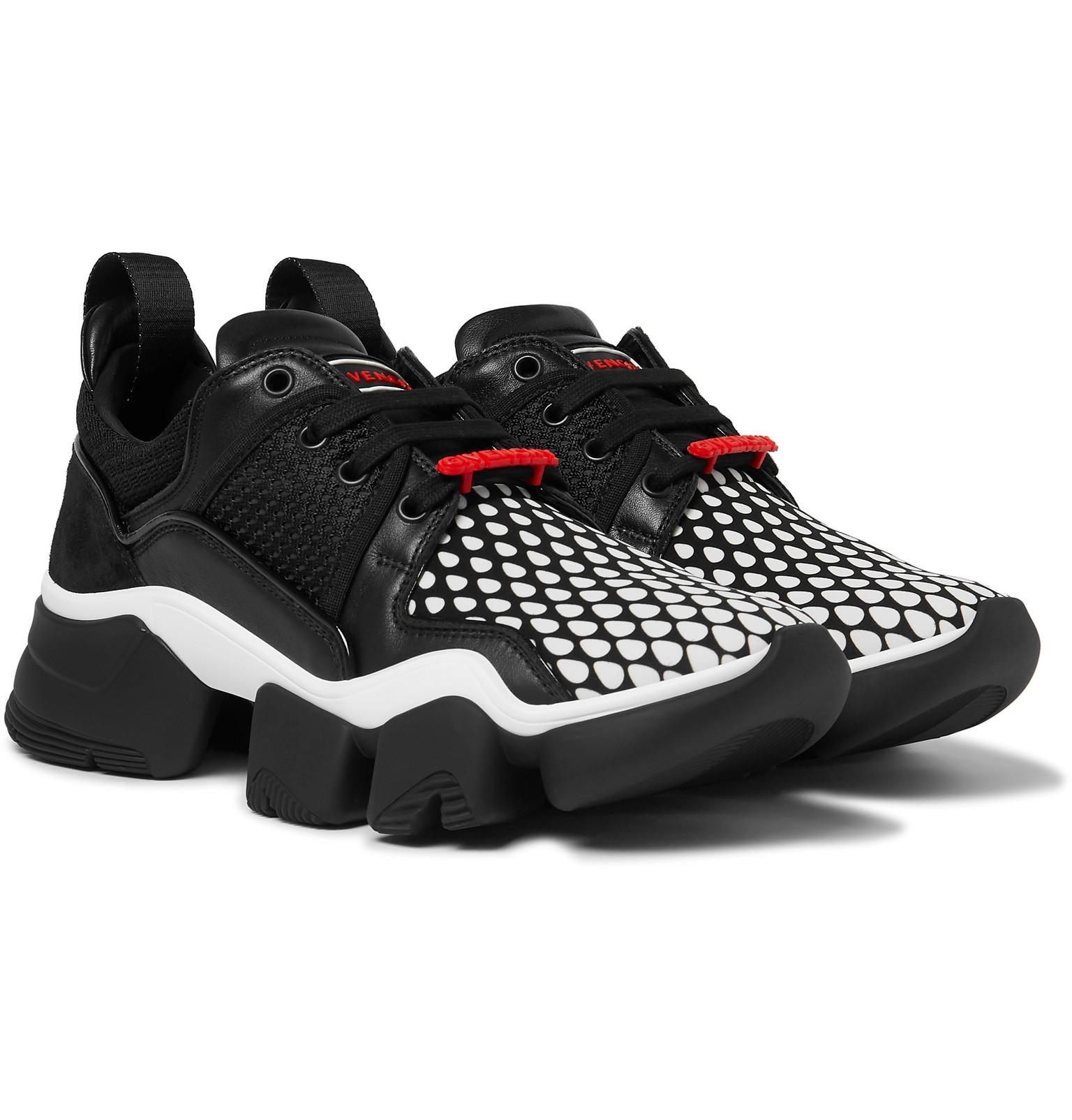 jaw low sneakers in neoprene and leather