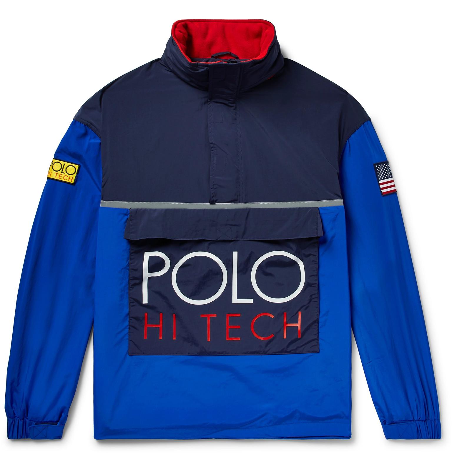 Polo Ralph Lauren Synthetic Hi-tech Logo-appliquéd Colour-block Nylon ...
