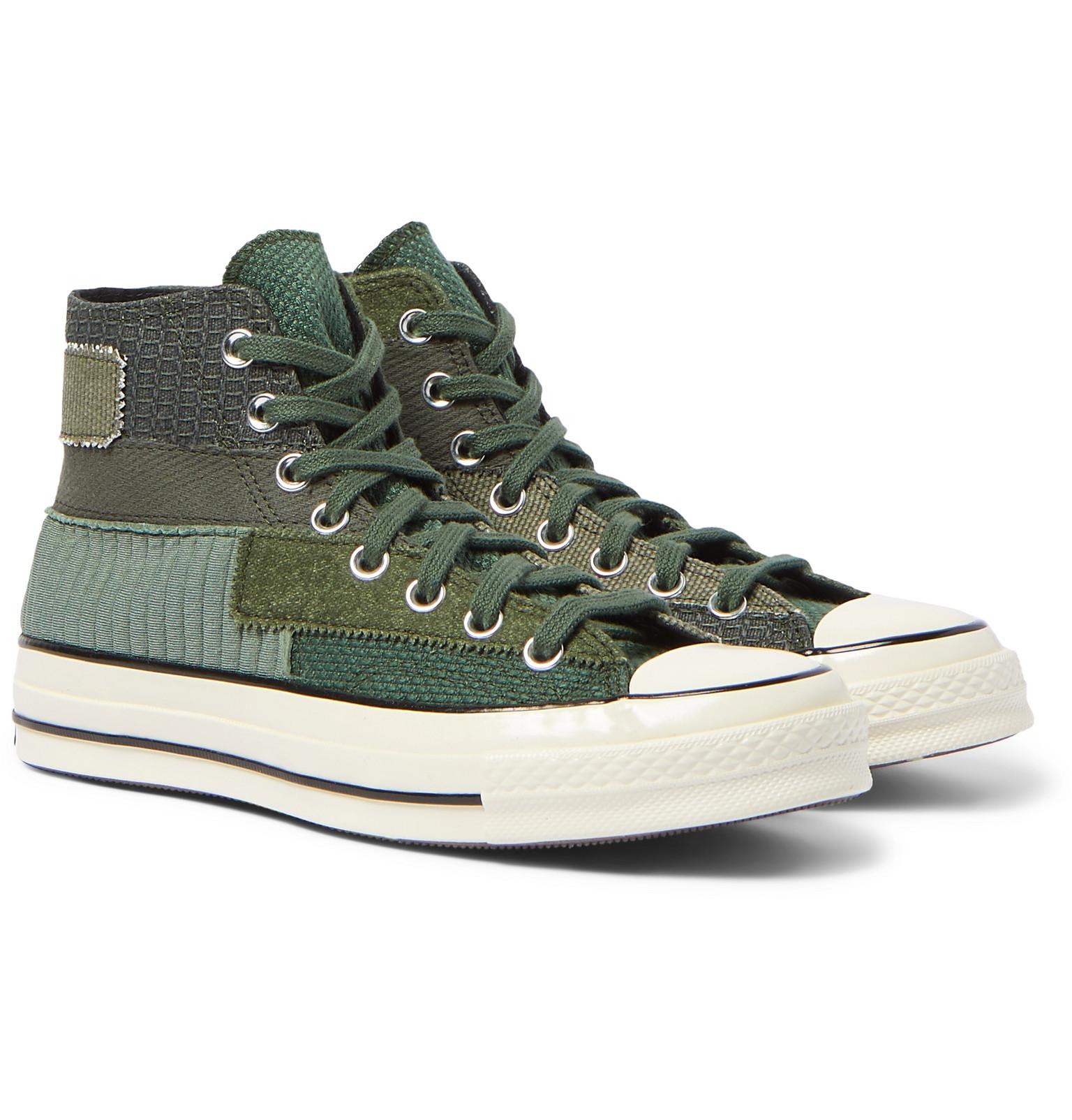 leather patchwork chuck 70 high top