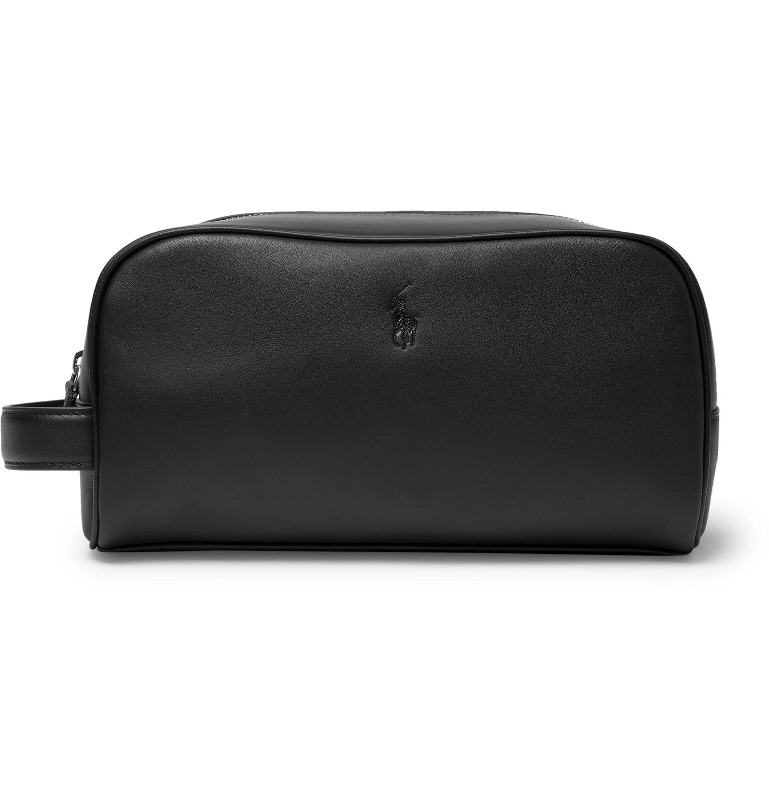 Polo Ralph Lauren Leather Wash Bag in 