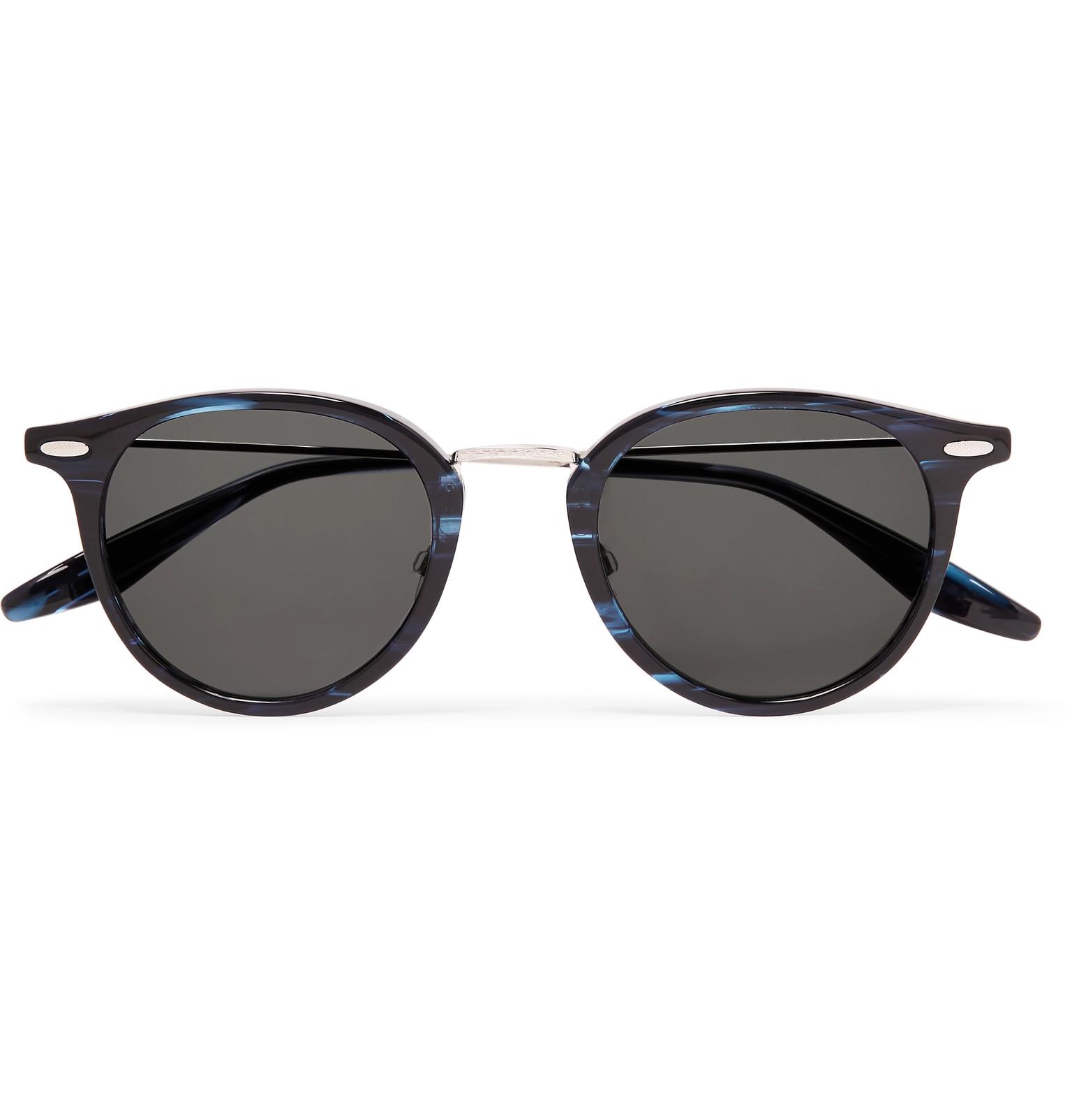Barton Perreira Cambridge Roundframe Acetate And Titanium Sunglasses