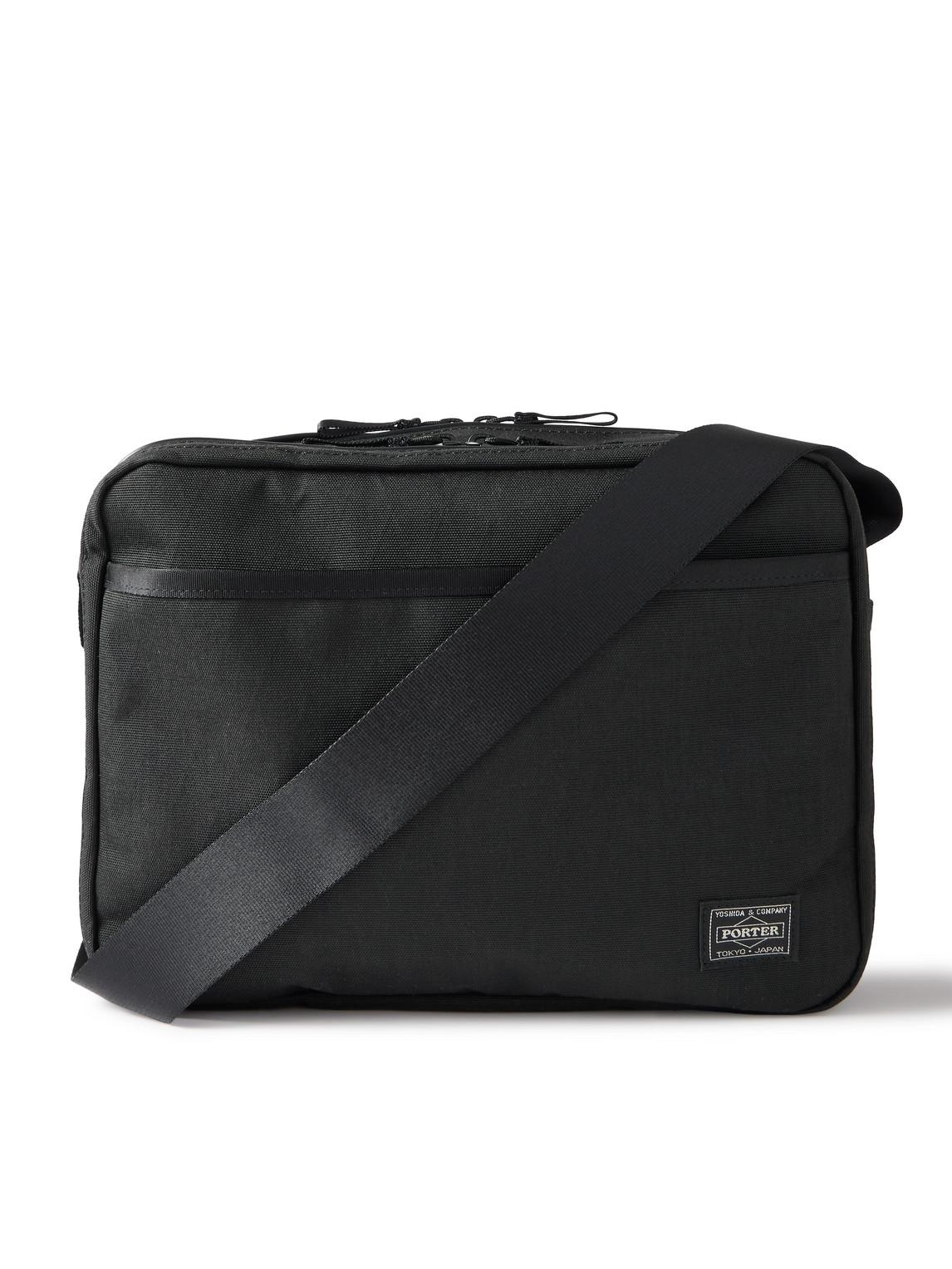 Porter-Yoshida and Co Hybrid Cordura Nylon Messenger Bag in Black