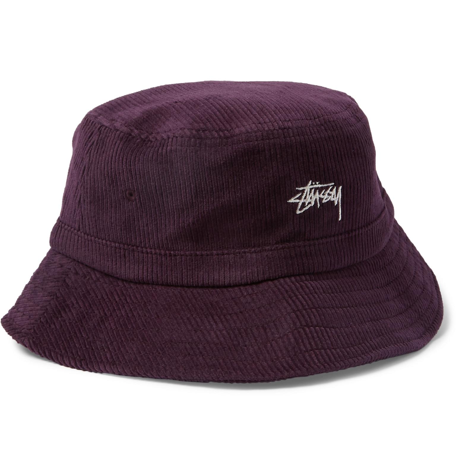 Stussy Corduroy Bucket Hat in Lavender (Purple) for Men - Lyst