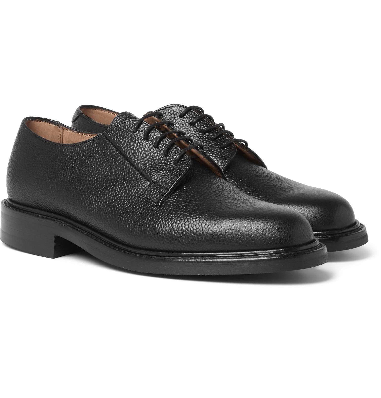 Cheaney Deal Pebblegrain Leather Derby Shoes in Black for Men Lyst