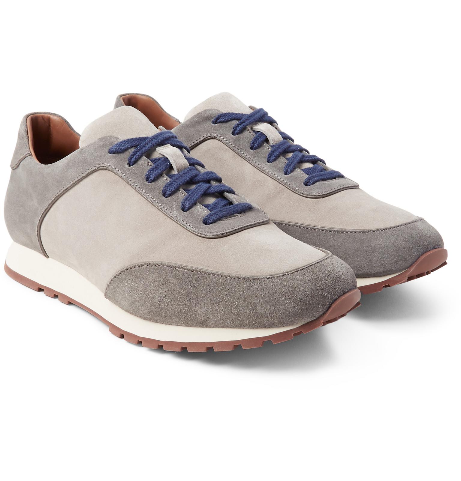 Loro Piana Weekend Walk Two-tone Suede Sneakers in Beige (Gray) for Men -  Lyst