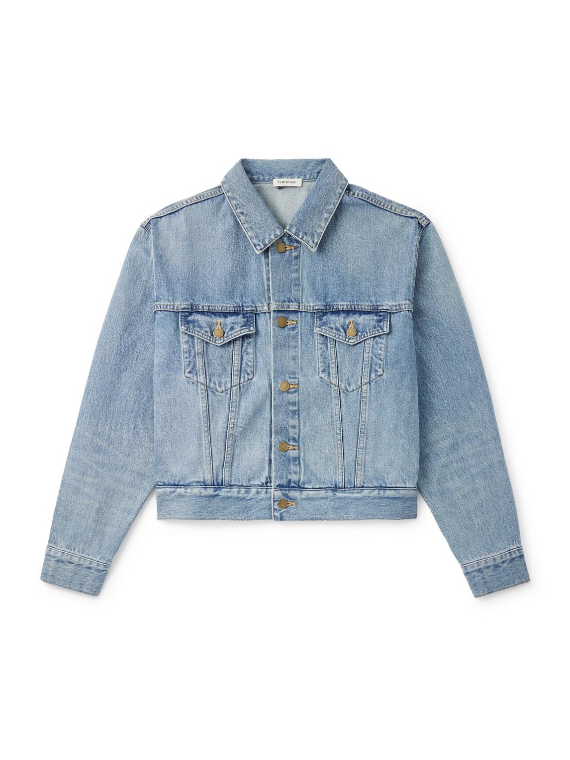 ジャケット・アウター FearOfGod7th 5Years DenimTrucker Jacket Fear Of God Denim Trucker Jacket in Blue for Men | Lyst