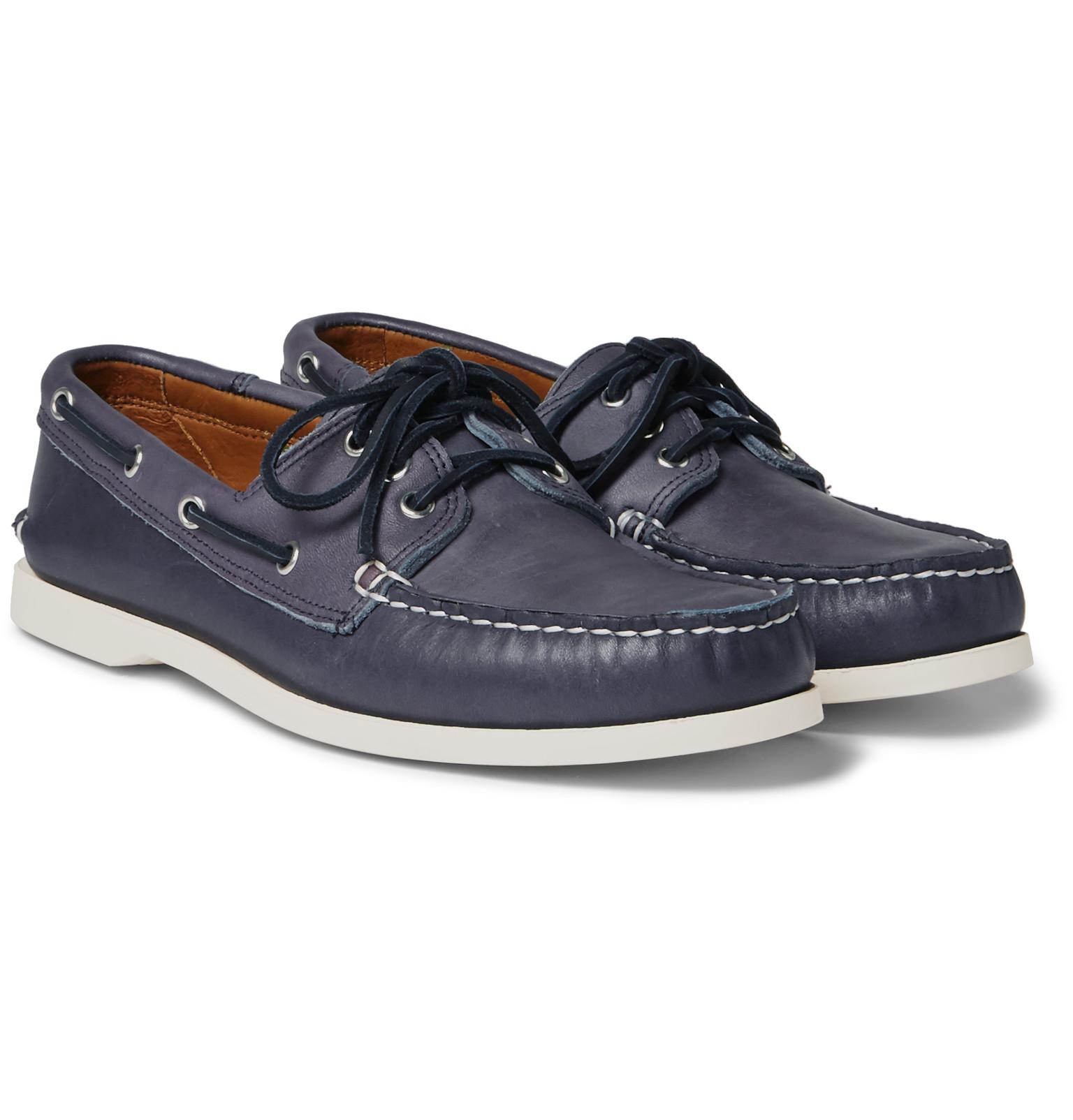 Quoddy Downeast Leather Boat Shoes in 
