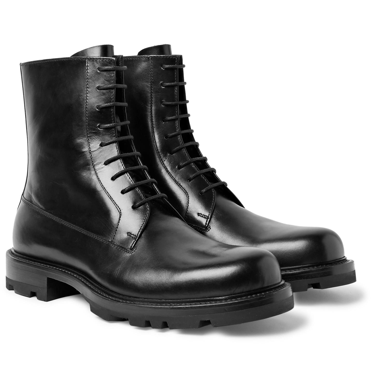 Jil Sander Polished-leather Boots in 