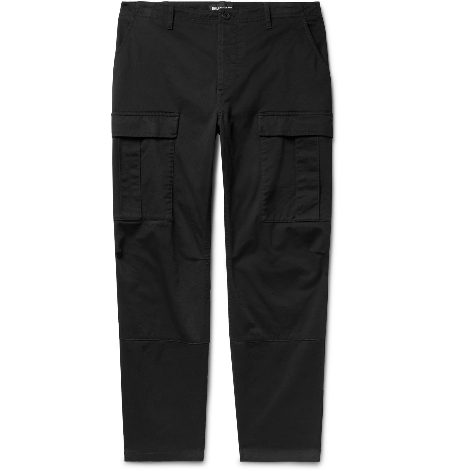 balenciaga pants mens black
