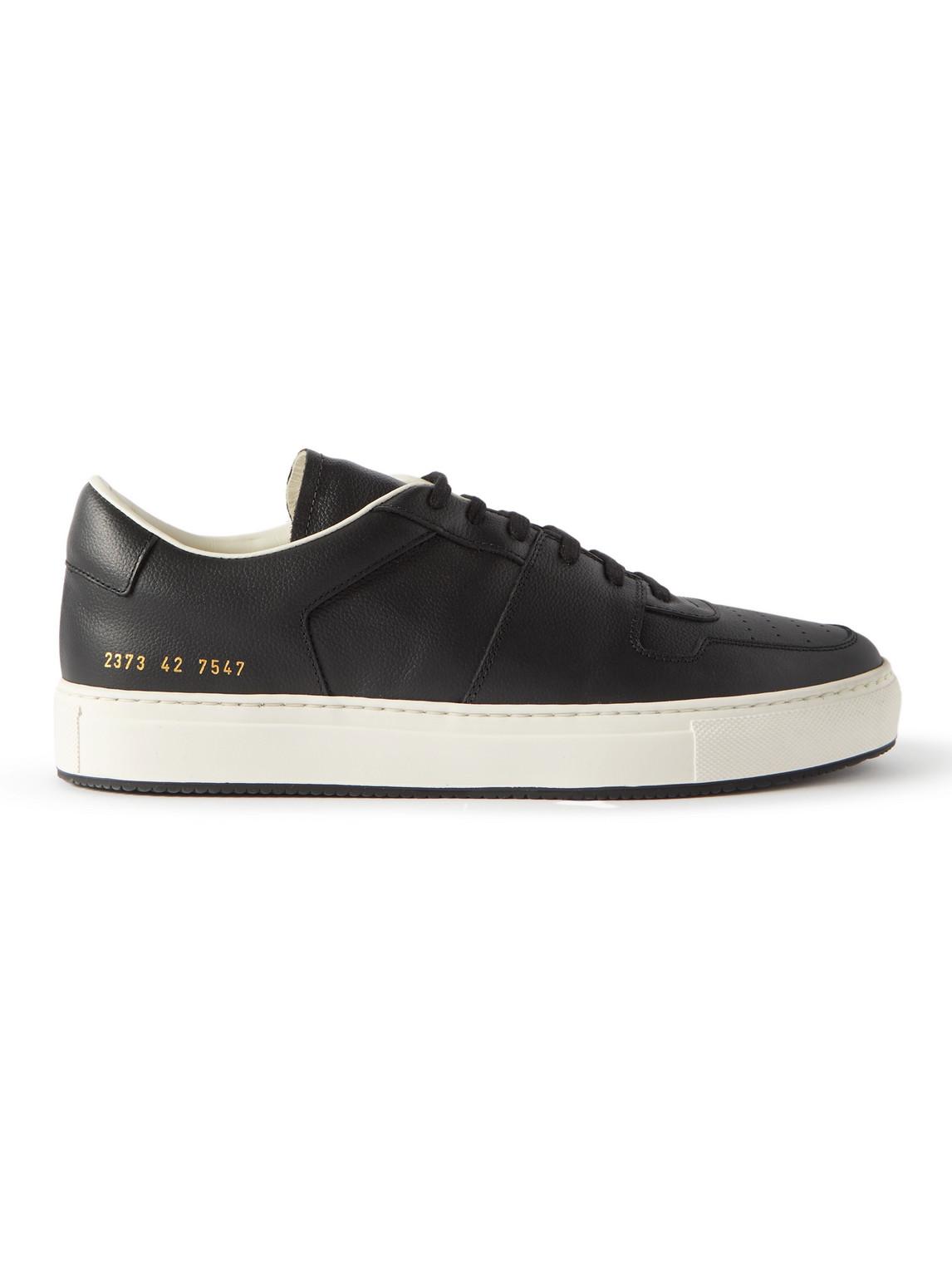 Common Projects Decades Full-grain Leather Sneakers in Black for Men | Lyst