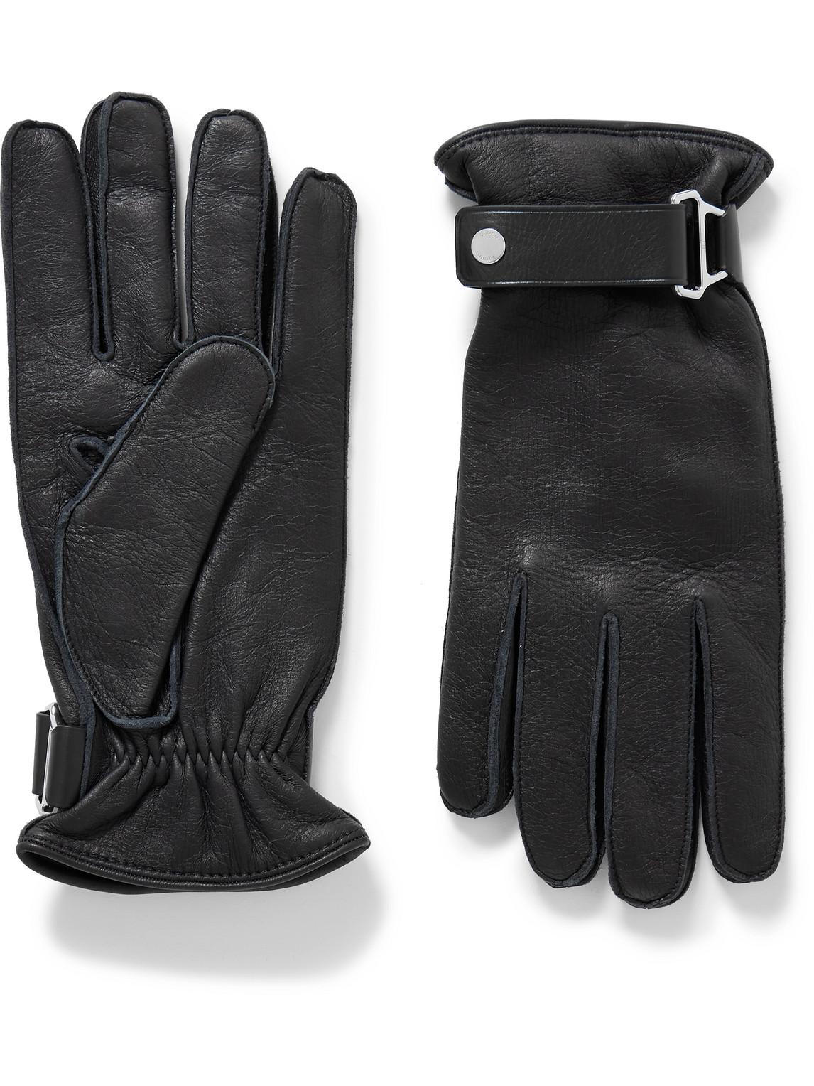 Dunhill Leather Gloves in Black for Men | Lyst