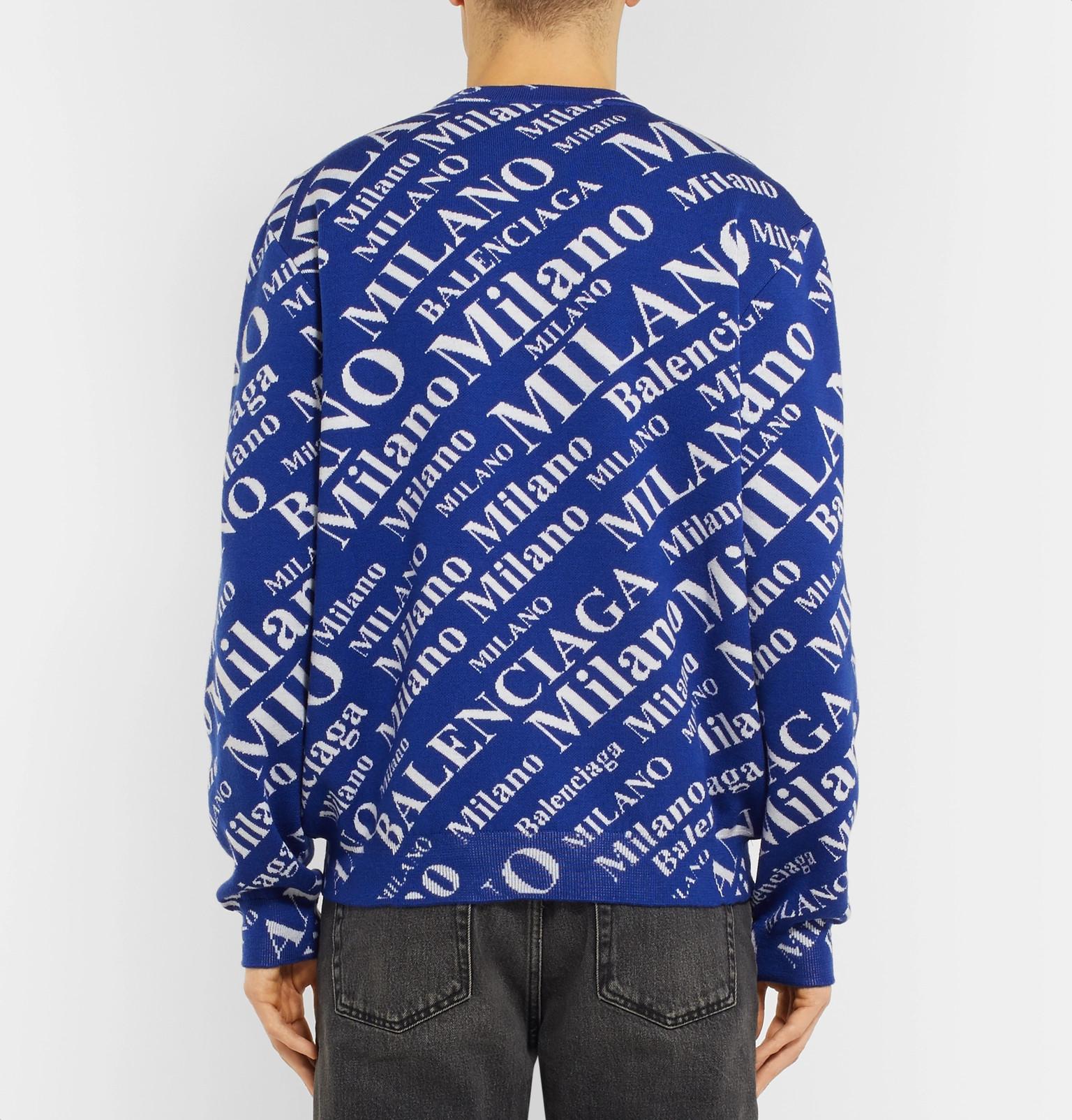 balenciaga jacquard sweater
