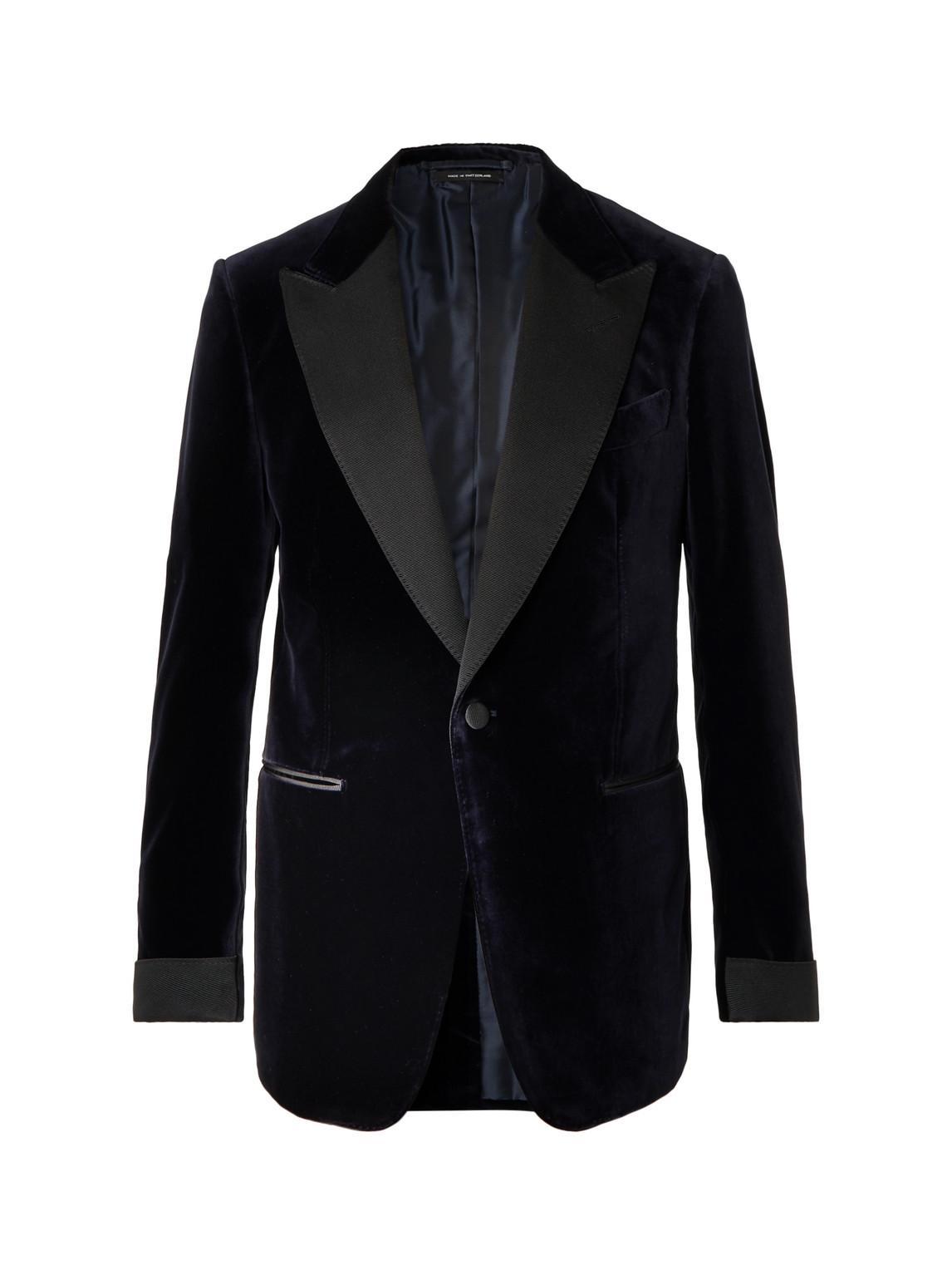 Arriba 101+ imagen tom ford blue tuxedo jacket - Abzlocal.mx