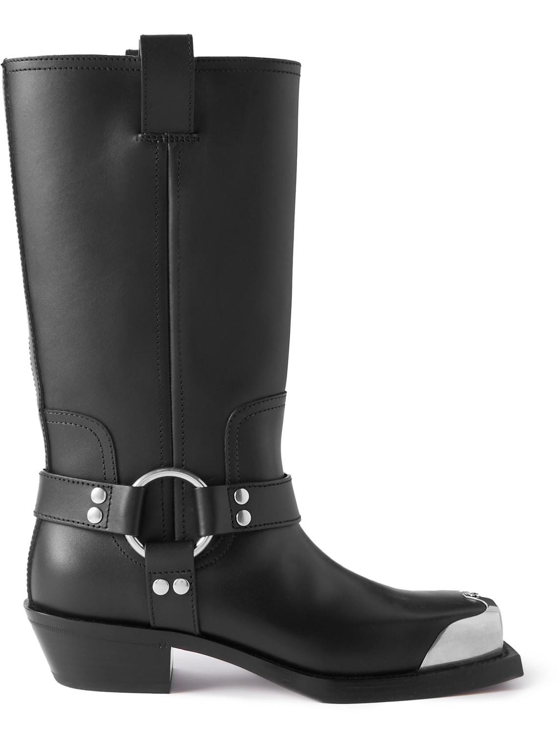 Gucci Leather Boots in Black for Men Lyst