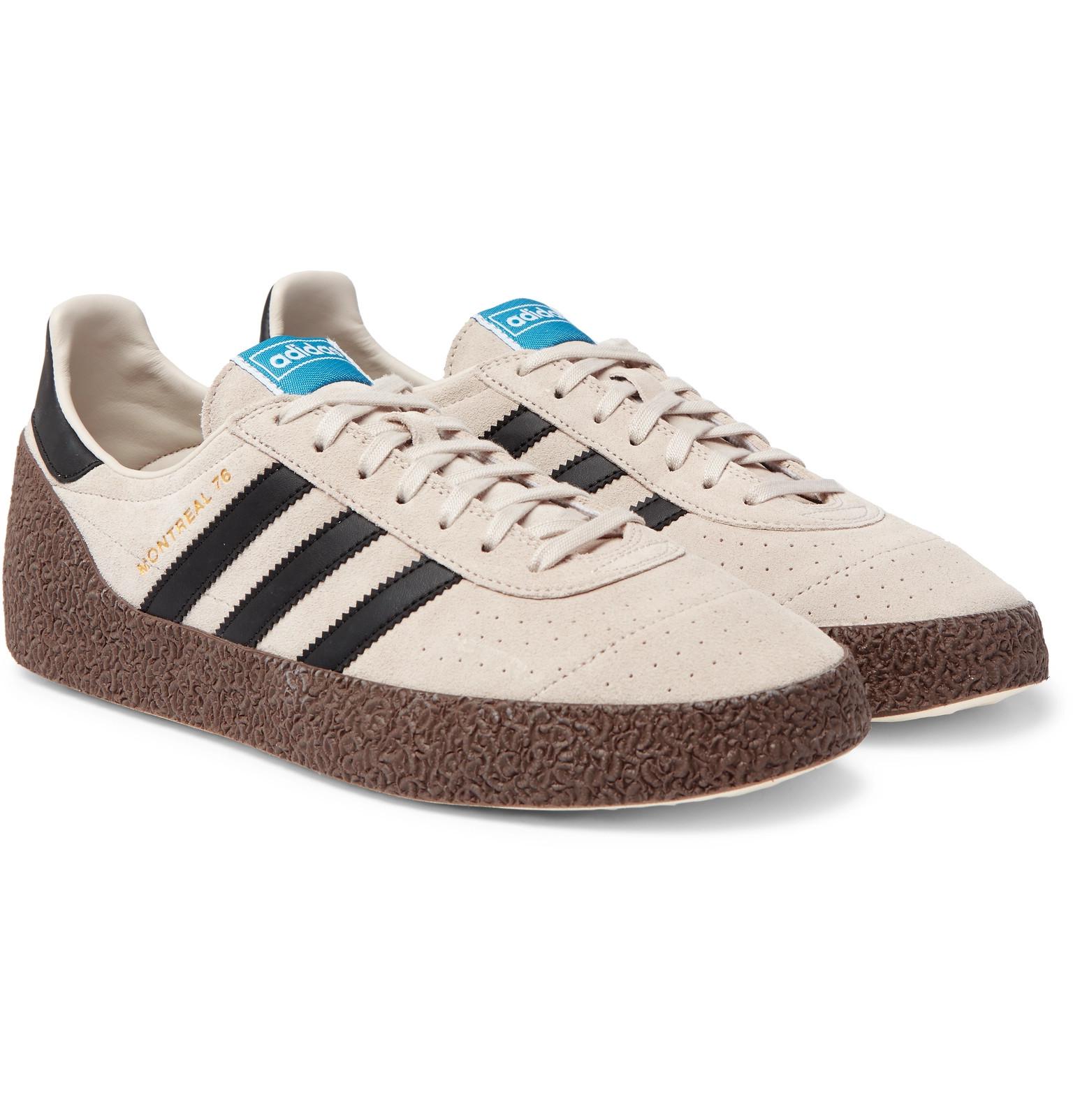 adidas Originals Montreal 76 Suede And Leather Sneakers in White for Men -  Lyst