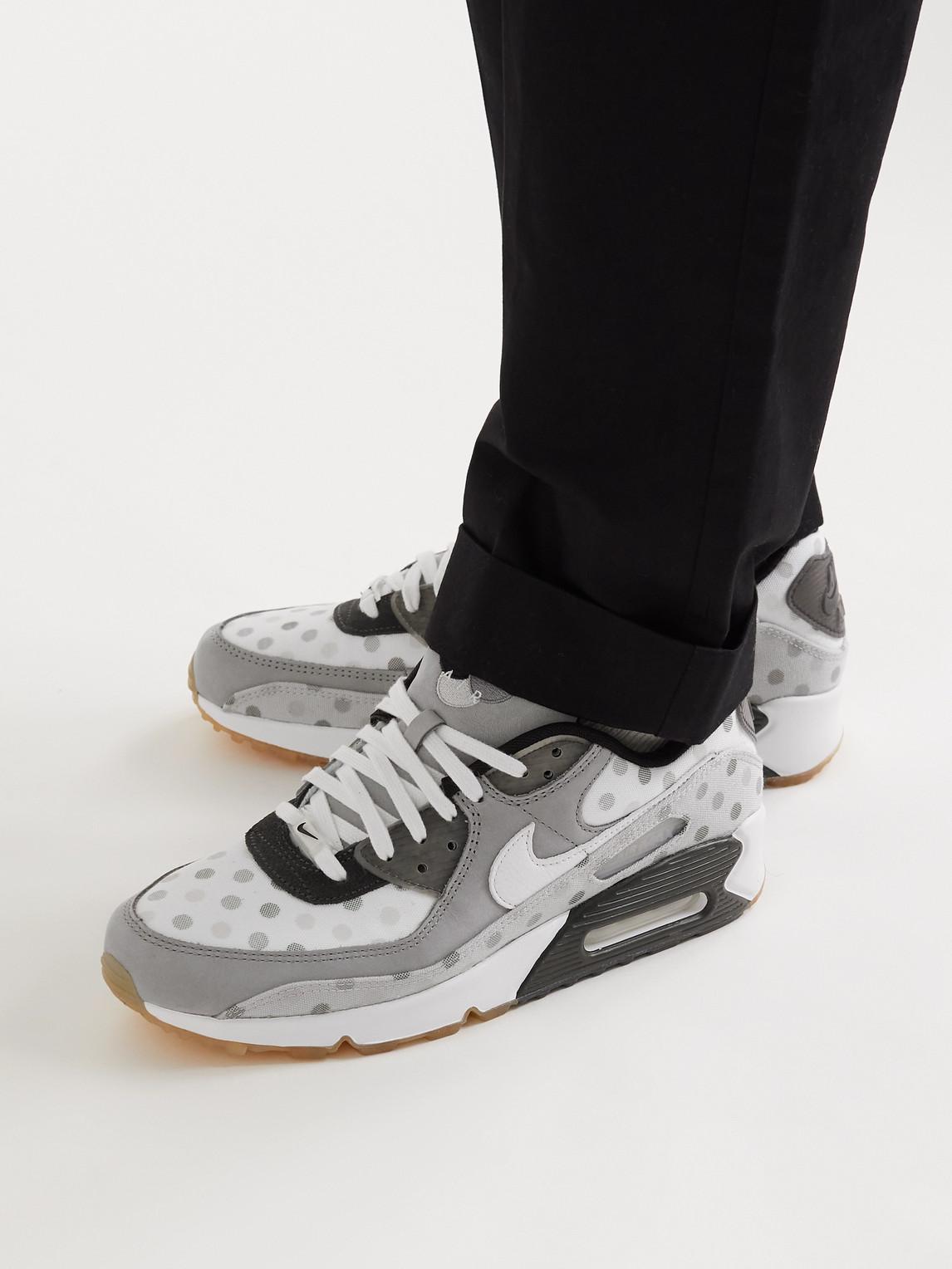 Nike Air Max 90 Nrg Polka-dot Mesh, Leather And Suede Sneakers in White for  Men | Lyst UK