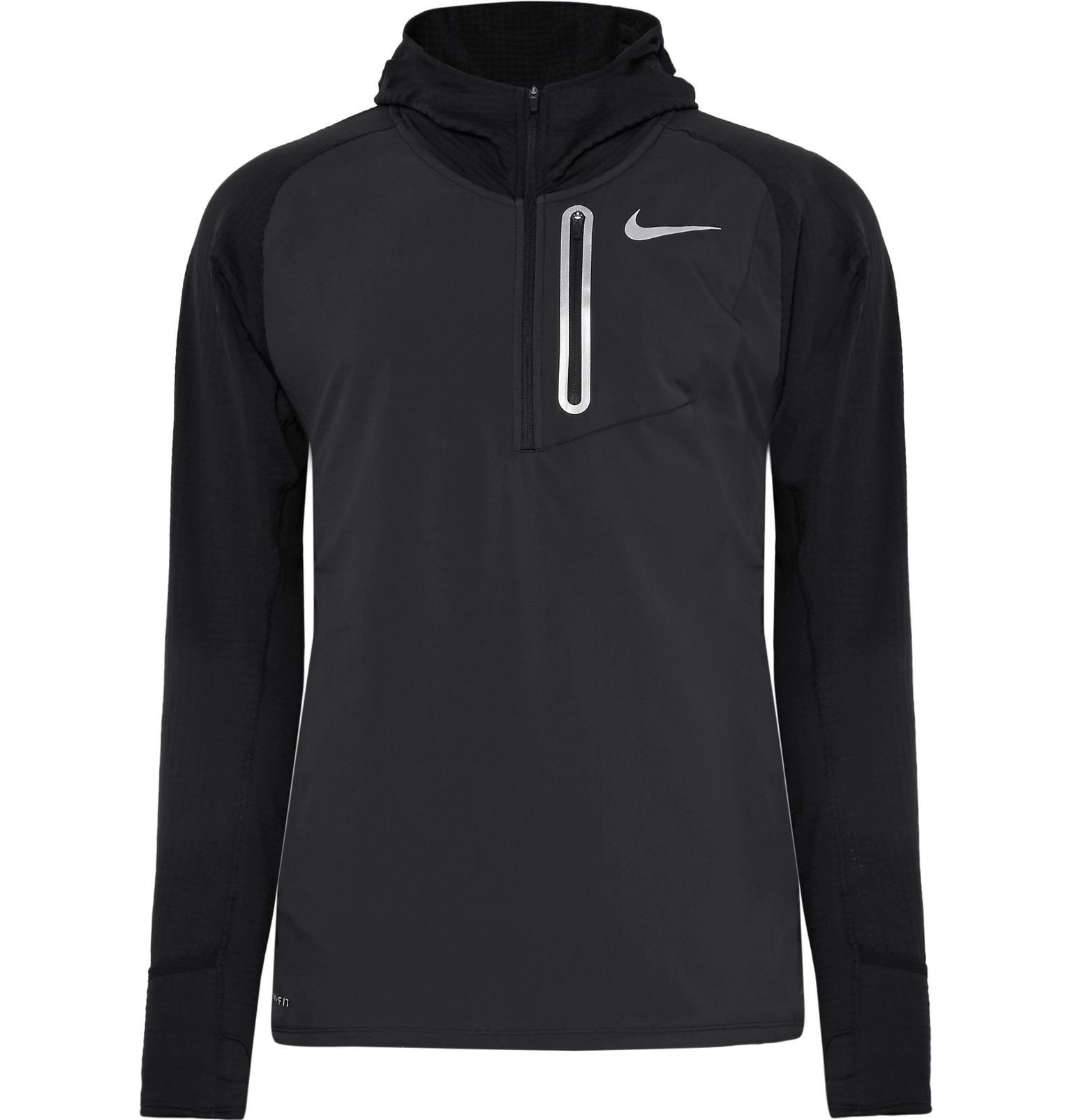 Nike Therma Sphere Element Hybrid Dri-fit Half-zip Hoodie in Black for Men  | Lyst