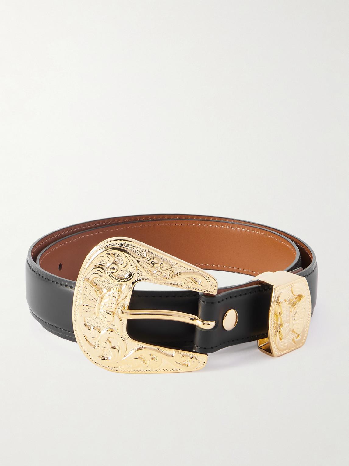 Needles Papillon 2.5Cm Leather Belt in Brown for Men | Lyst UK