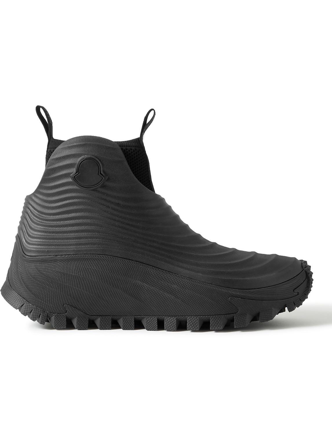 Moncler Acqua High Knitted And Recycled-eva Boots in Black for Men | Lyst