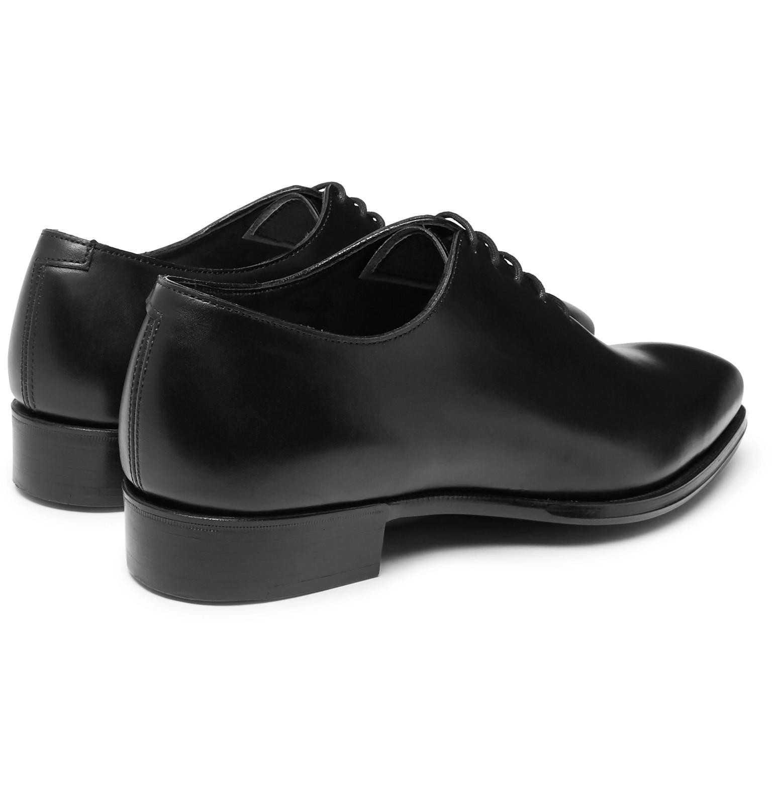 Kingsman George Cleverley Merlin Whole cut Leather Oxford Shoes in Black for Men Lyst UK