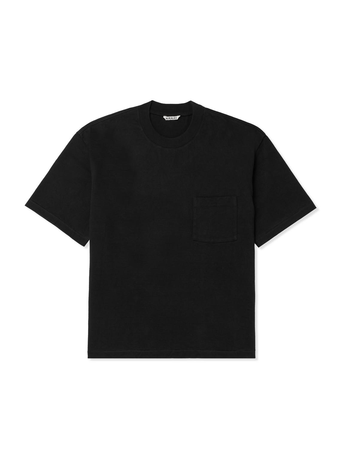 Tシャツ・カットソー AURALEE Unisex Cotton Jersey T-Shirt Black A23ST01SU-BK AURALEE T-shirts for Men | Online Sale up to 52% off | Lyst