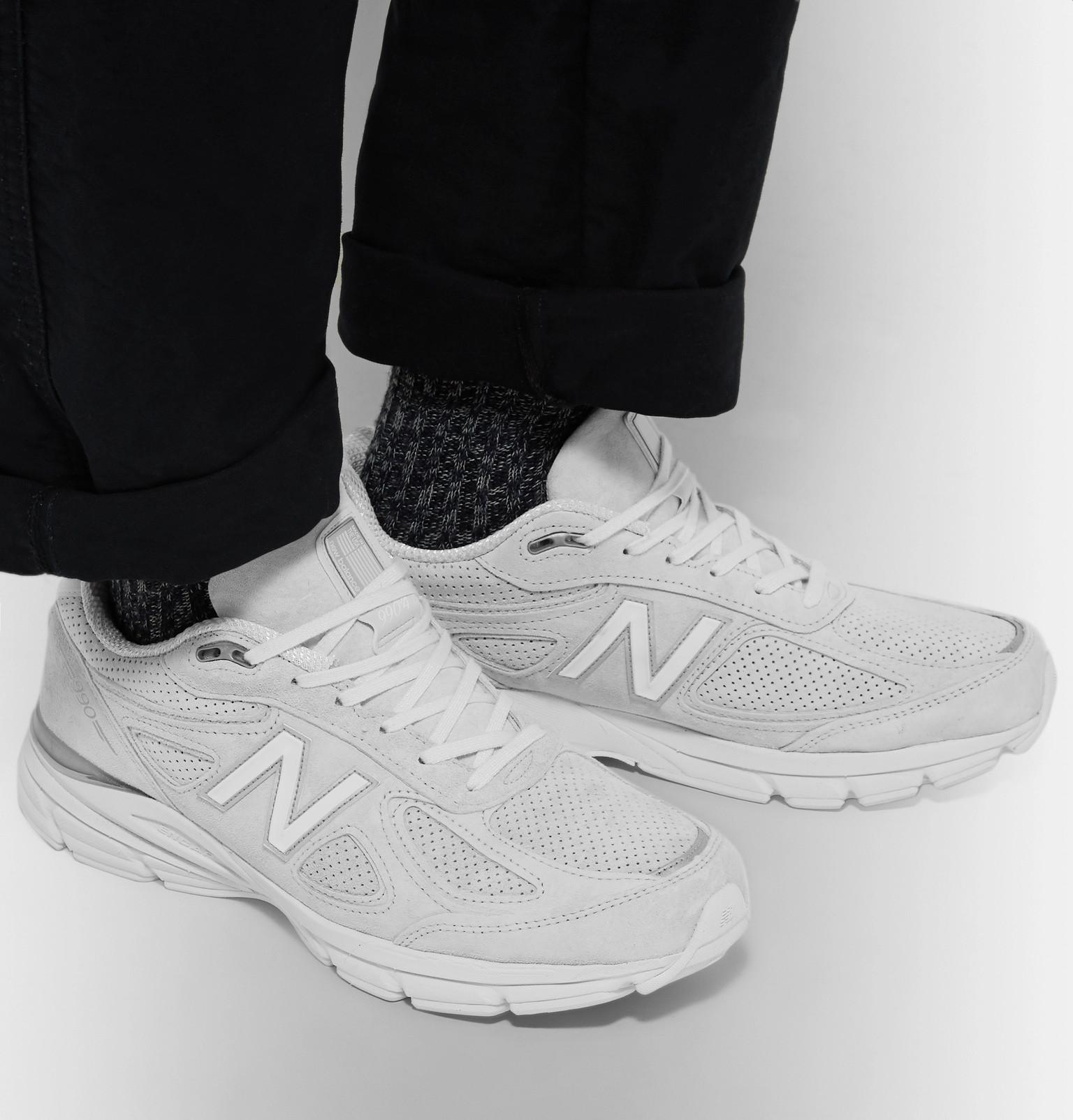 New Balance 990 Suede Sneakers in White for Men - Lyst