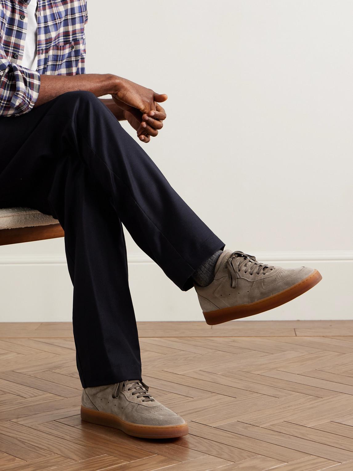 brown suede sneakers officine creative sneakers sale