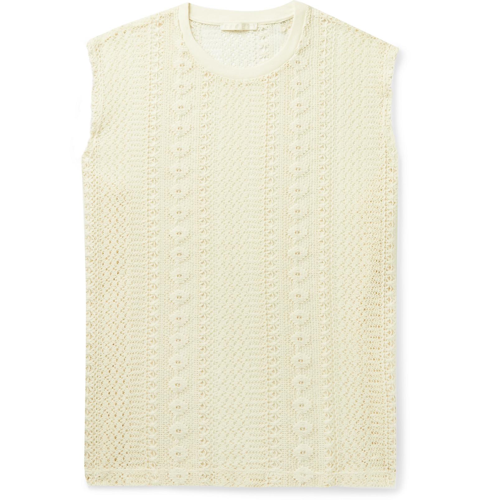Our Legacy Crochet-knit Cotton-blend Tank Top for Men | Lyst
