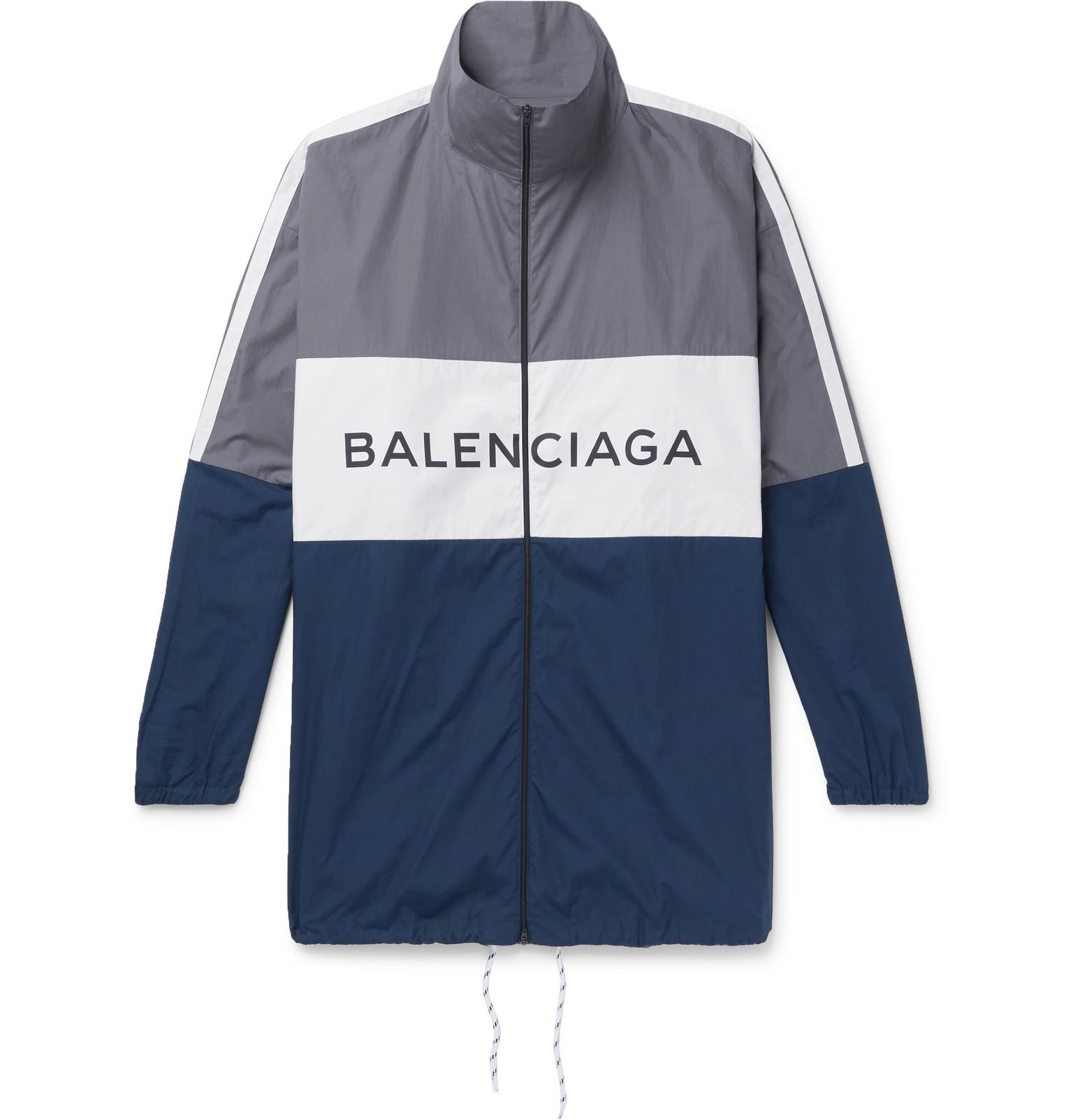 balenciaga windbreaker grey