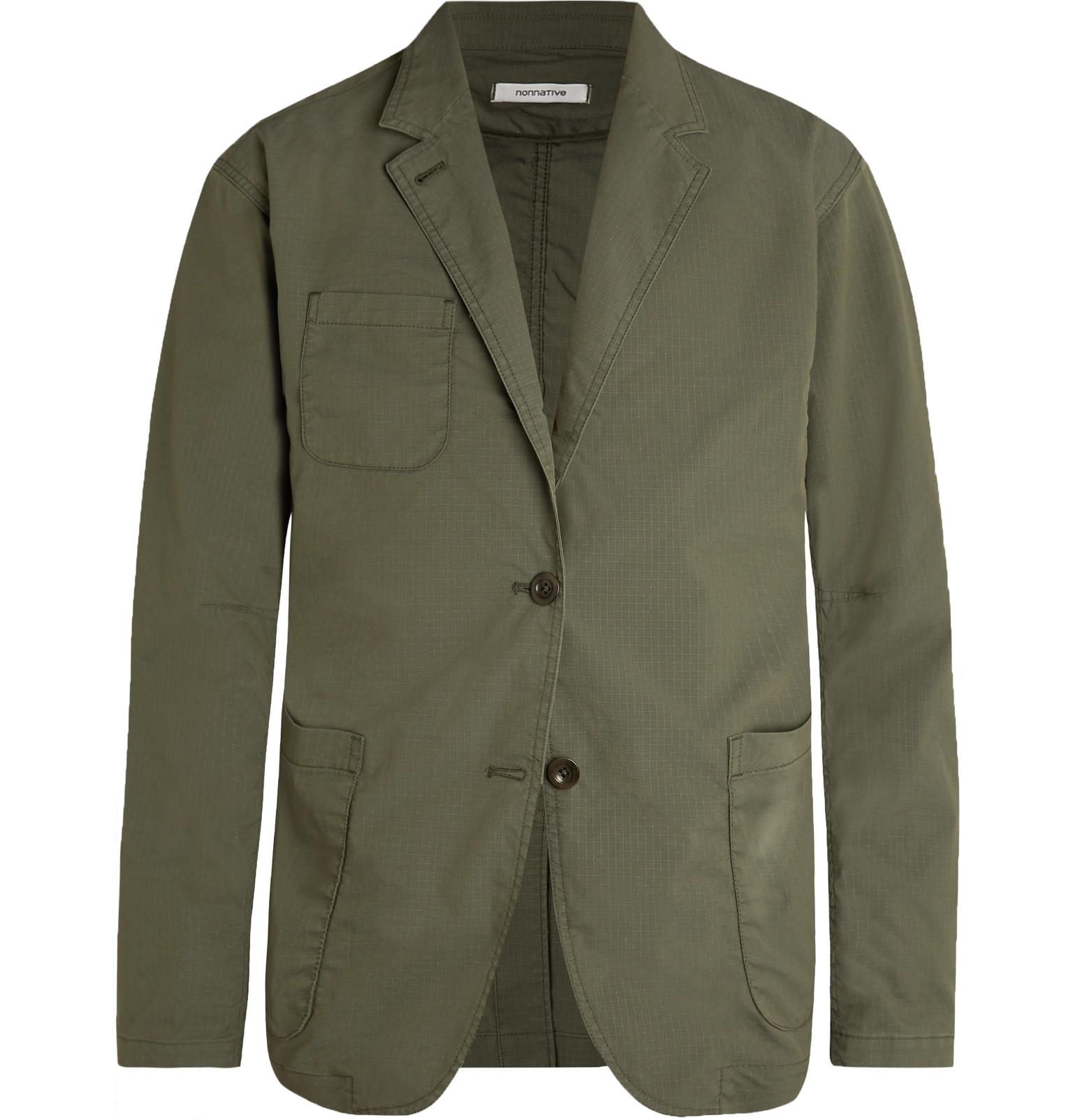 Nonnative Army-green Scientist Cotton-blend Ripstop Blazer for Men - Lyst