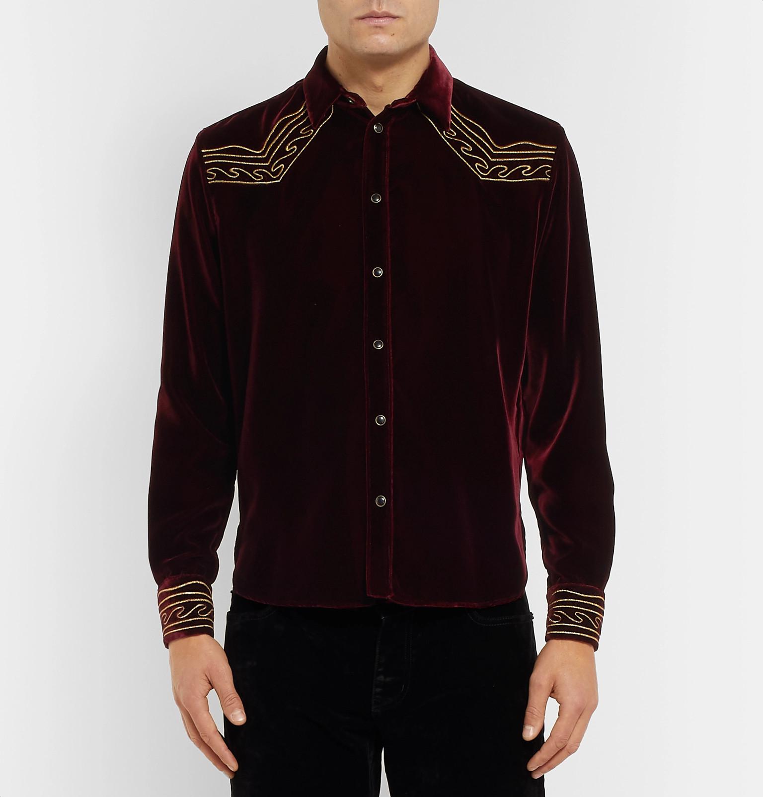 Saint Laurent Slim-fit Embroidered 