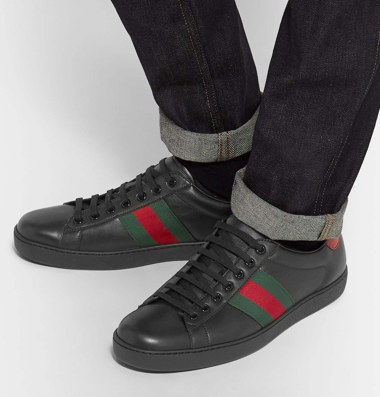 gucci ace snake black