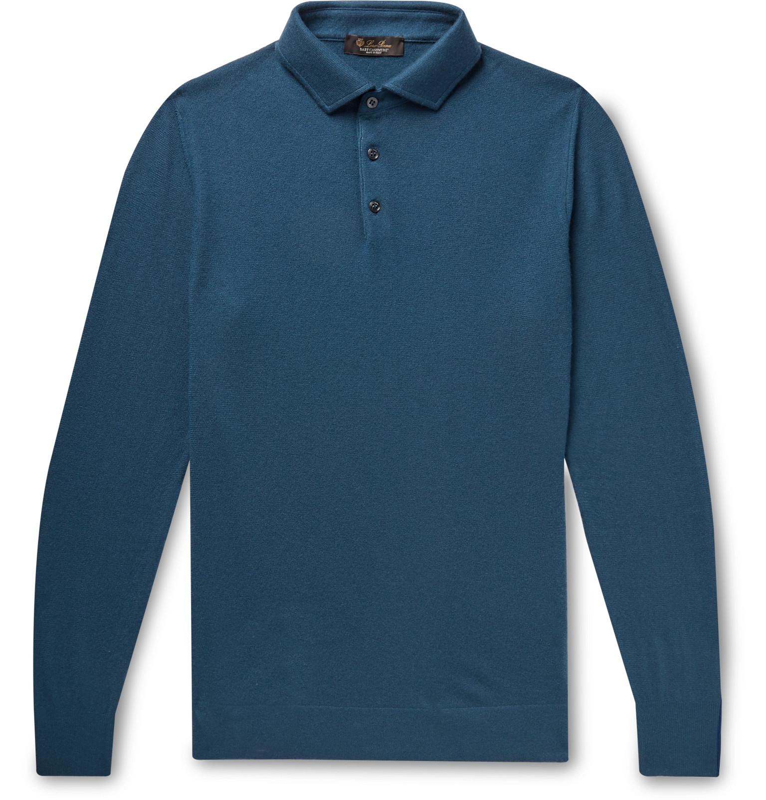 cashmere polo shirt men's