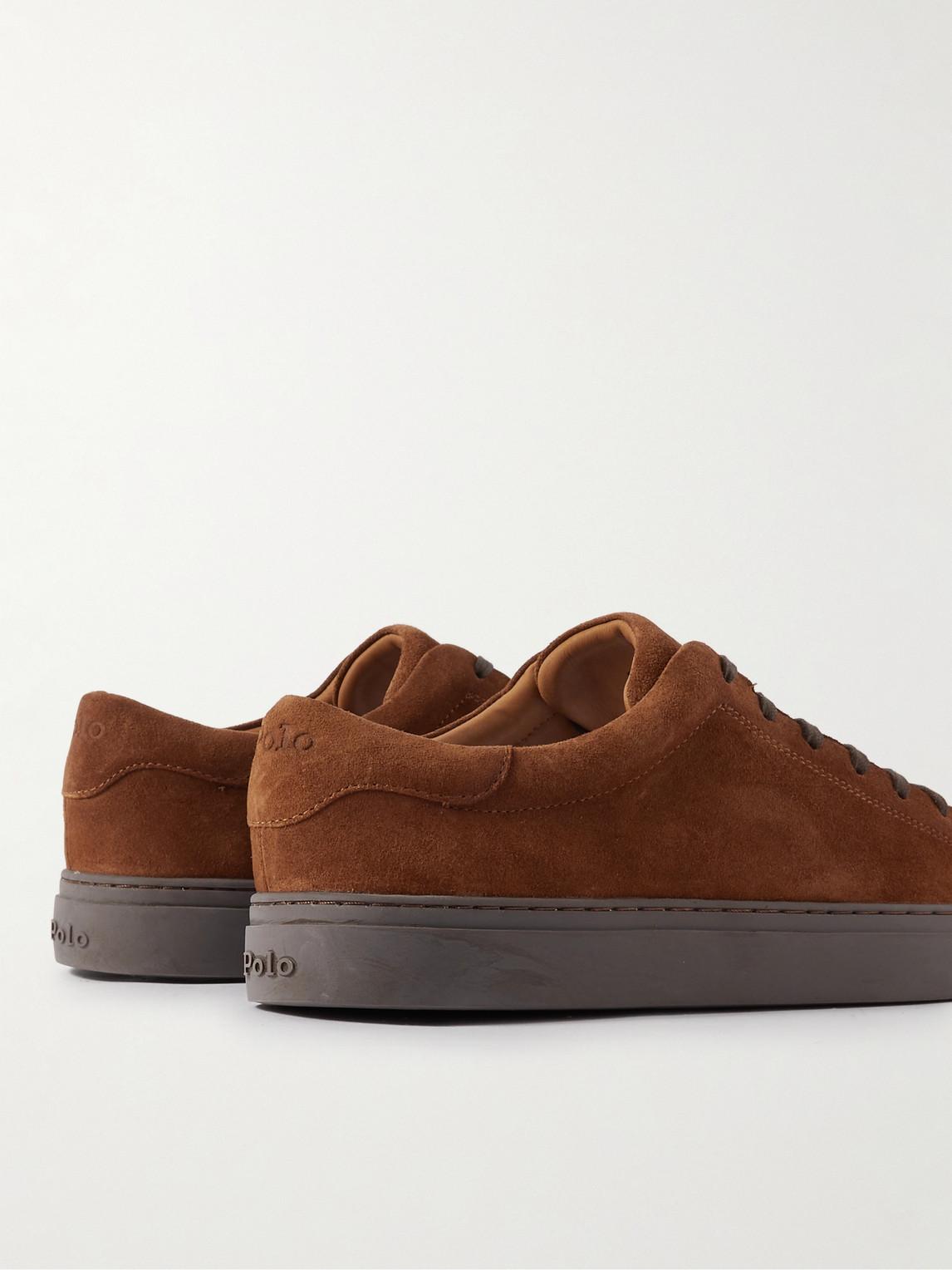 Polo Ralph Lauren Jermain Ii Suede Sneakers in Brown for Men Lyst UK