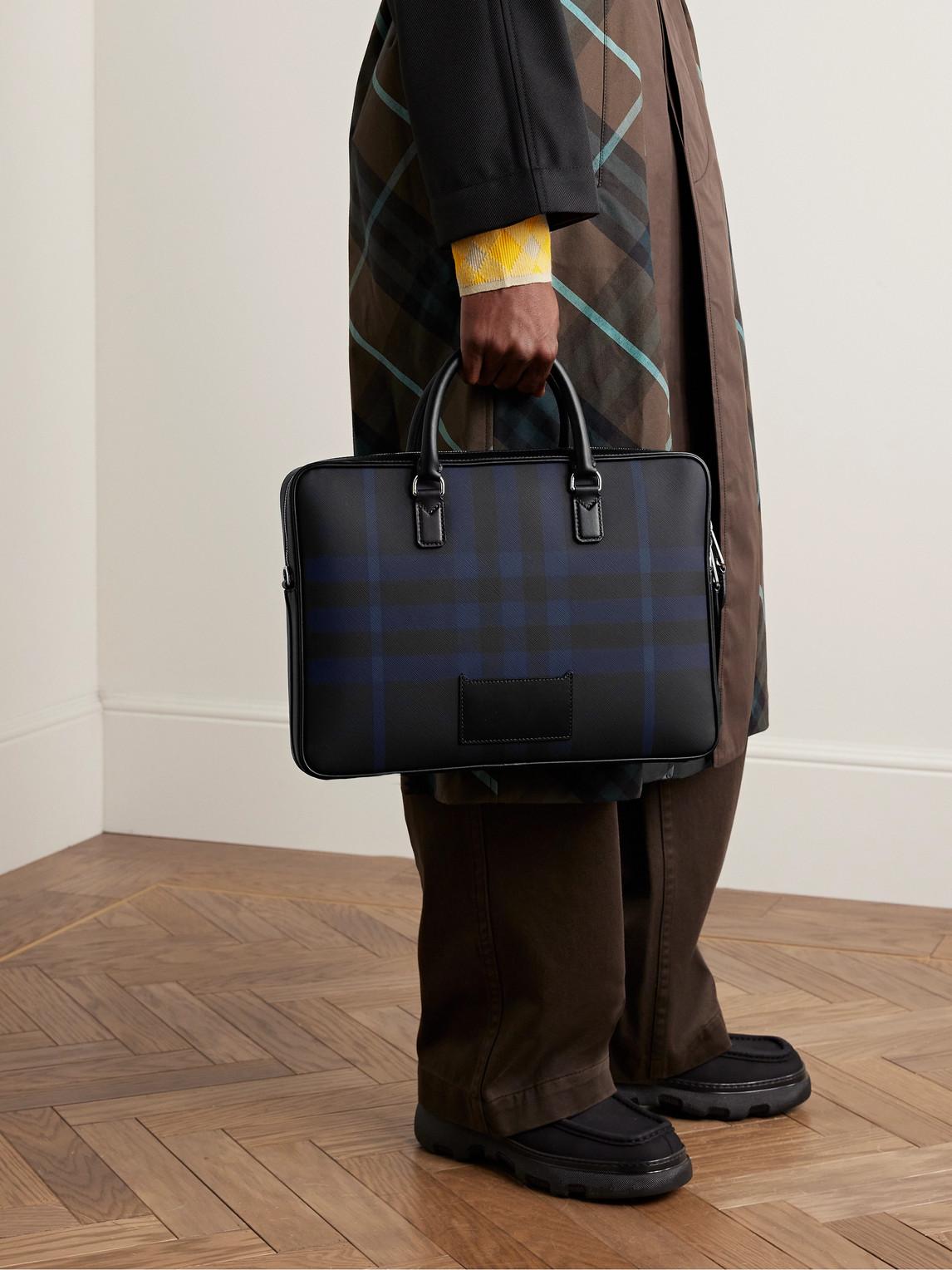 Burberry large london check briefcase cheap