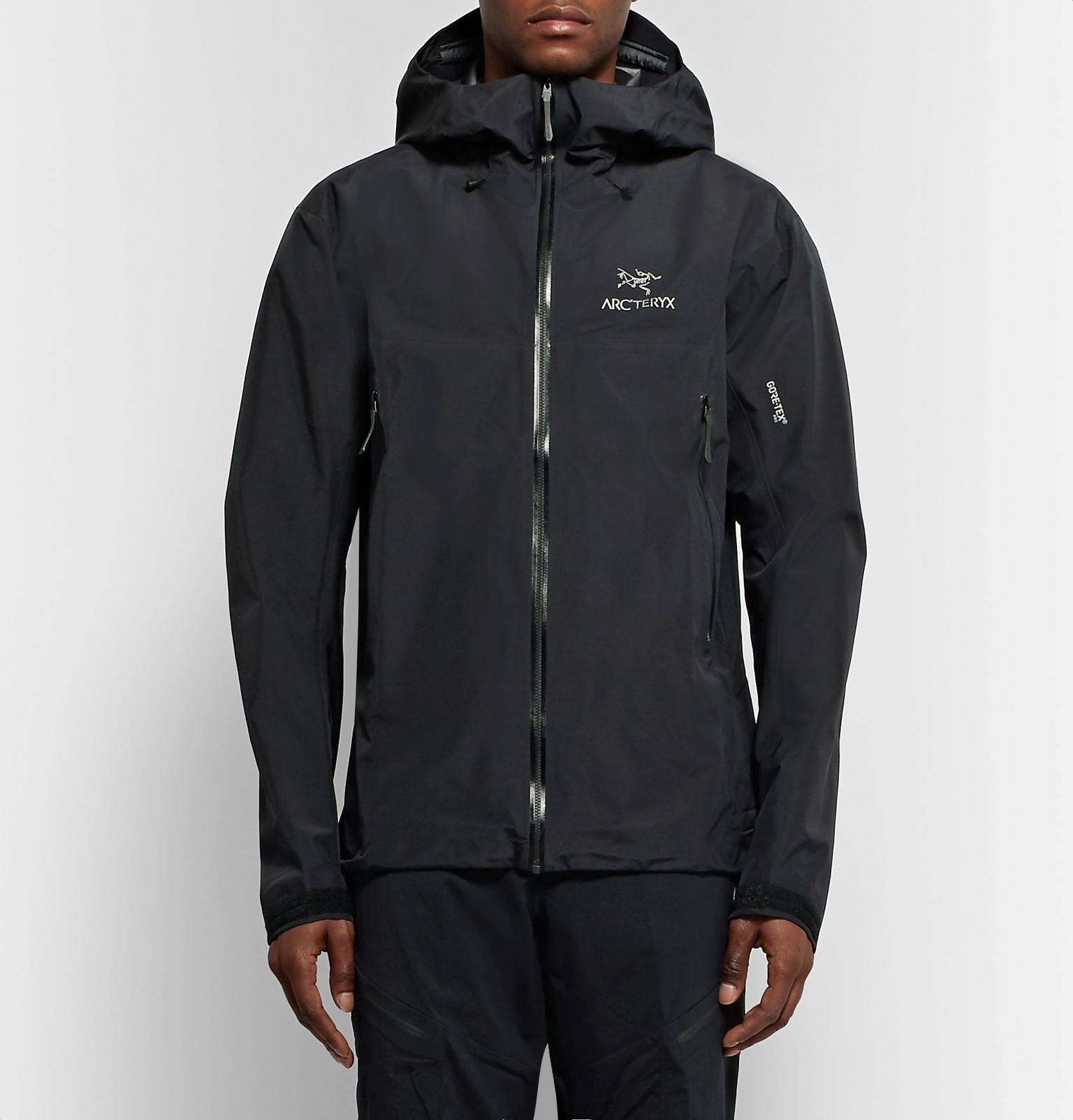 Arc'teryx Synthetic Beta Lt Gore-tex Hooded Jacket in Black for Men - Lyst