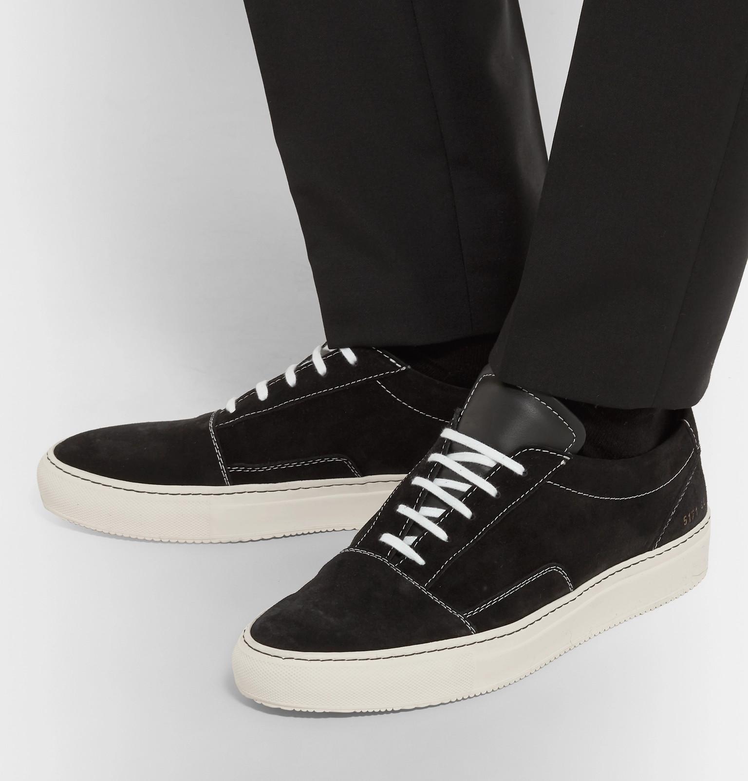 Common Projects Cap-toe Suede Sneakers 