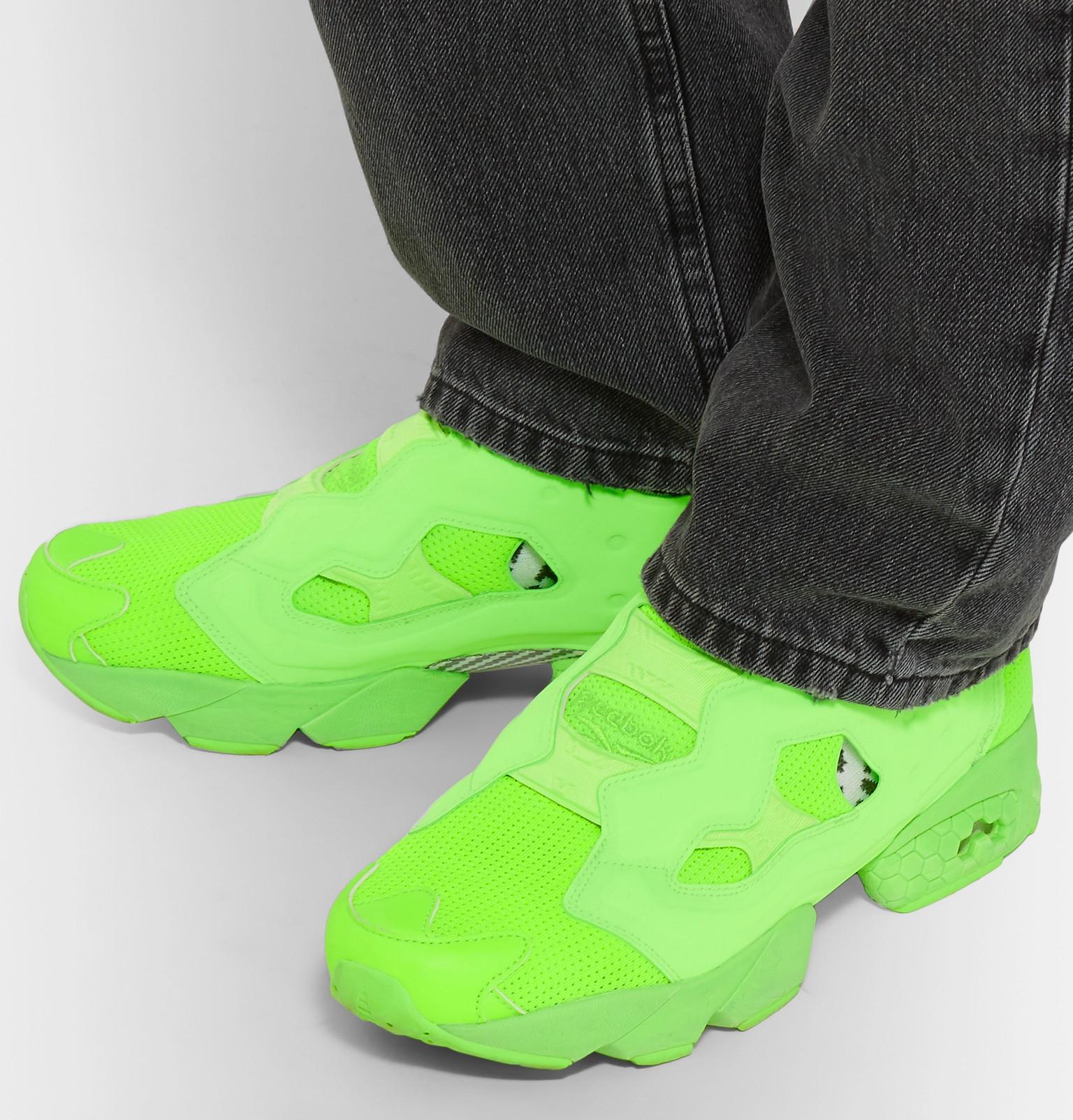 neon green reeboks