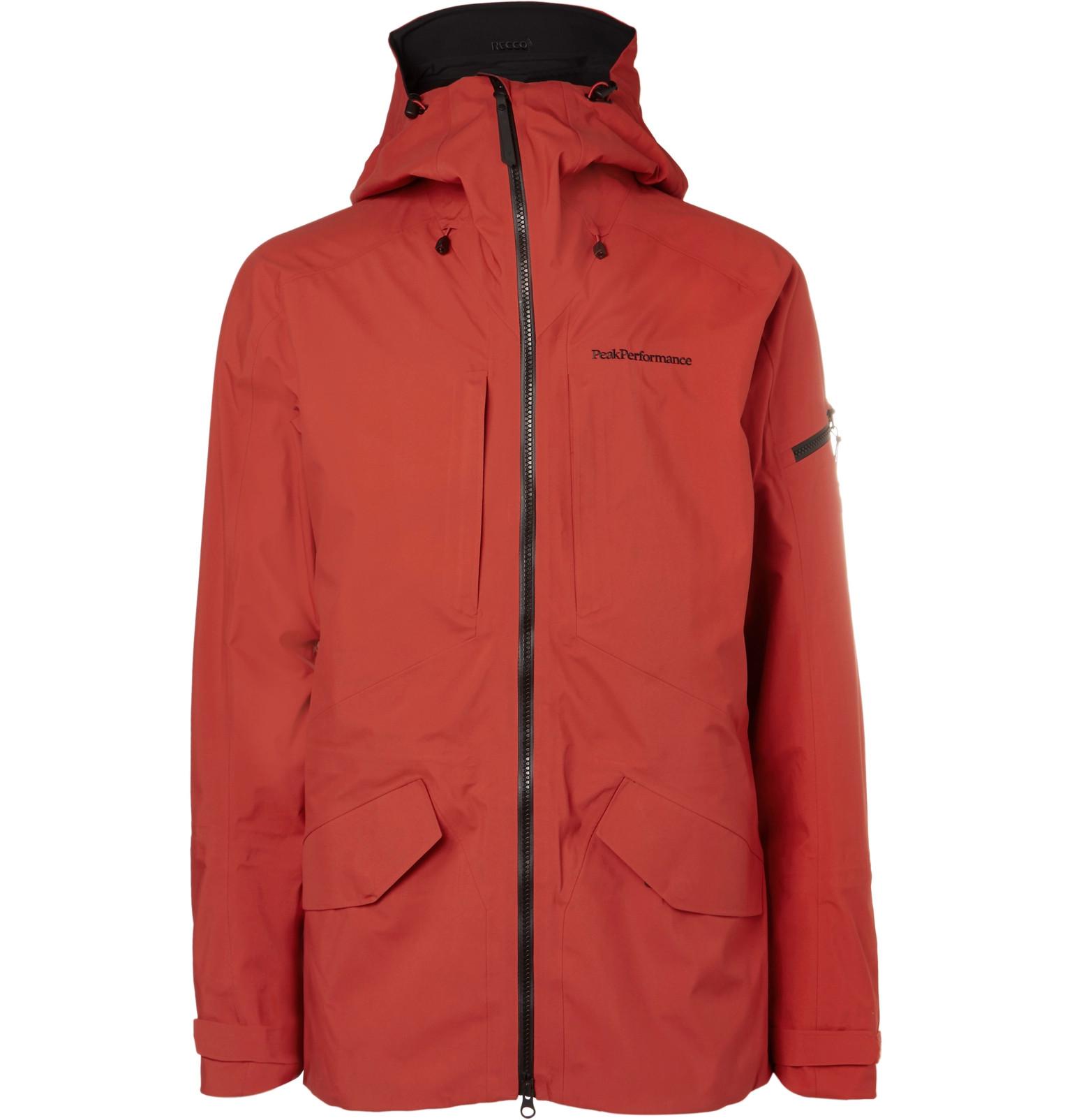 Peak Performance Synthetic Teton Gore-tex Ski Jacket in Orange for Men -  Lyst
