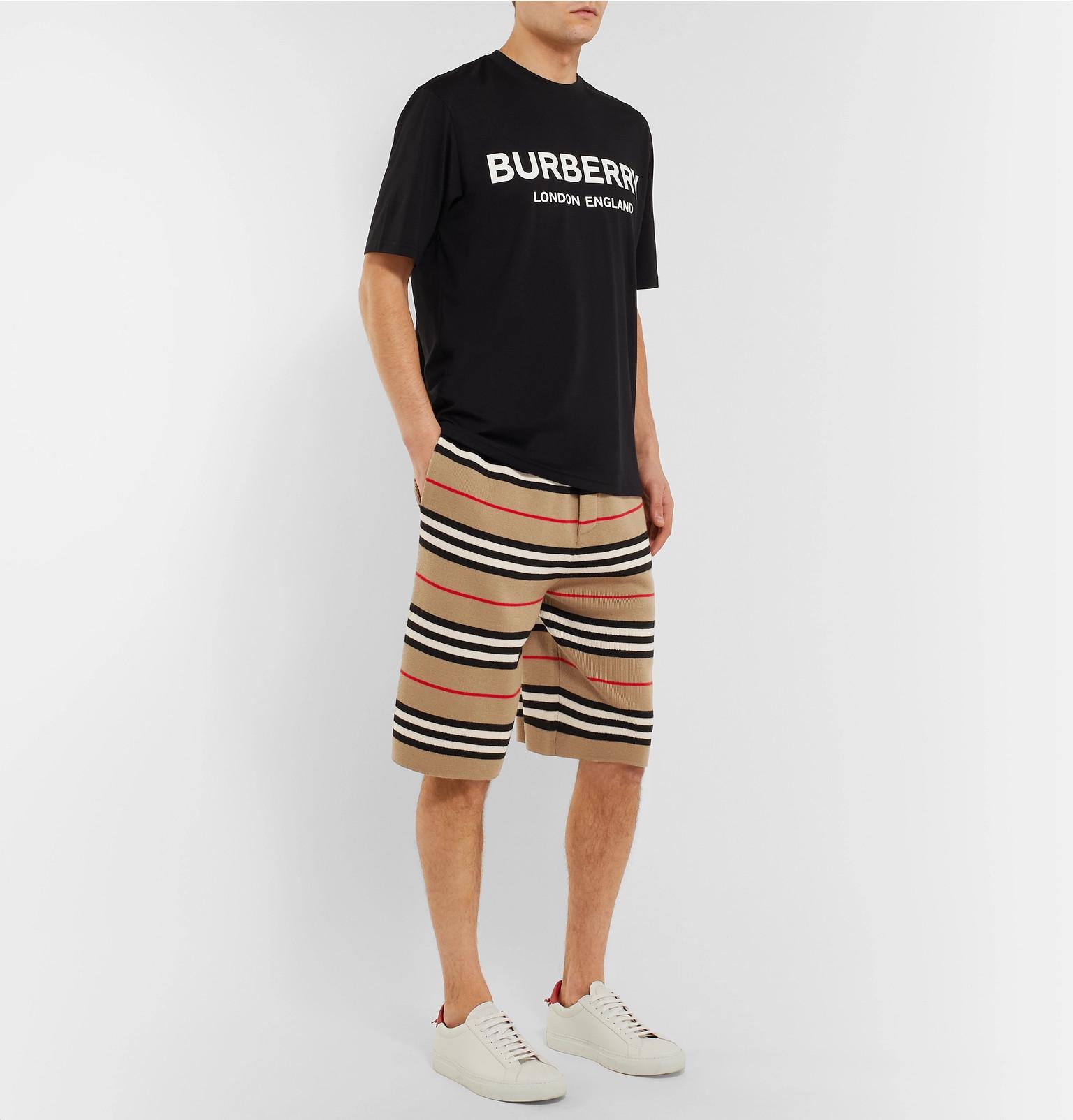 burberry wool shorts