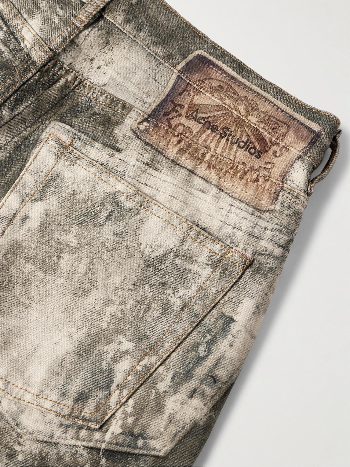 Acne Studios 1981 Straight-leg Printed Jeans in Grey for Men Acne Studios 1981 Straight-leg Printed Jeans in Grey for Men