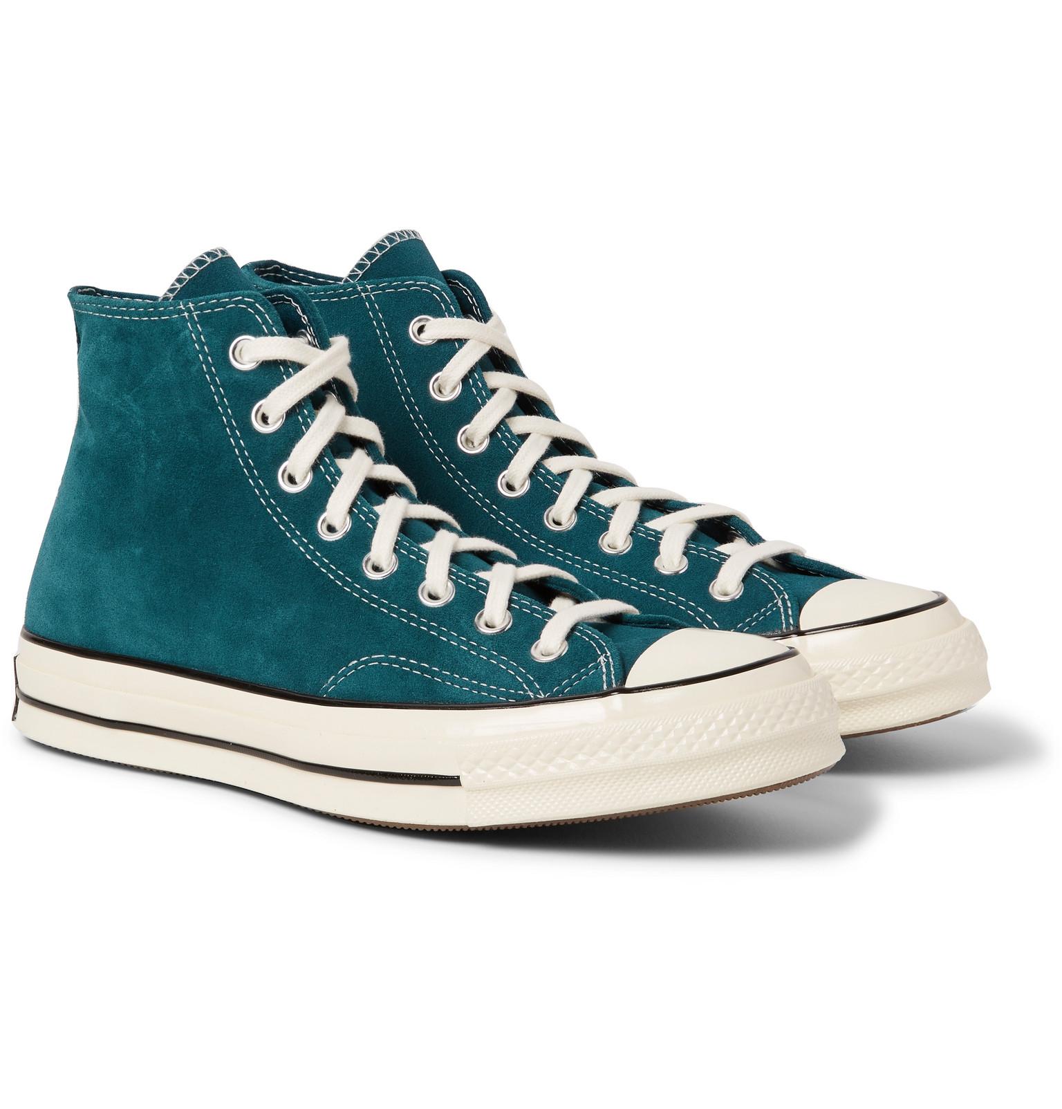 Converse Chuck 70 Suede High-top Sneakers in Blue for Men - Lyst