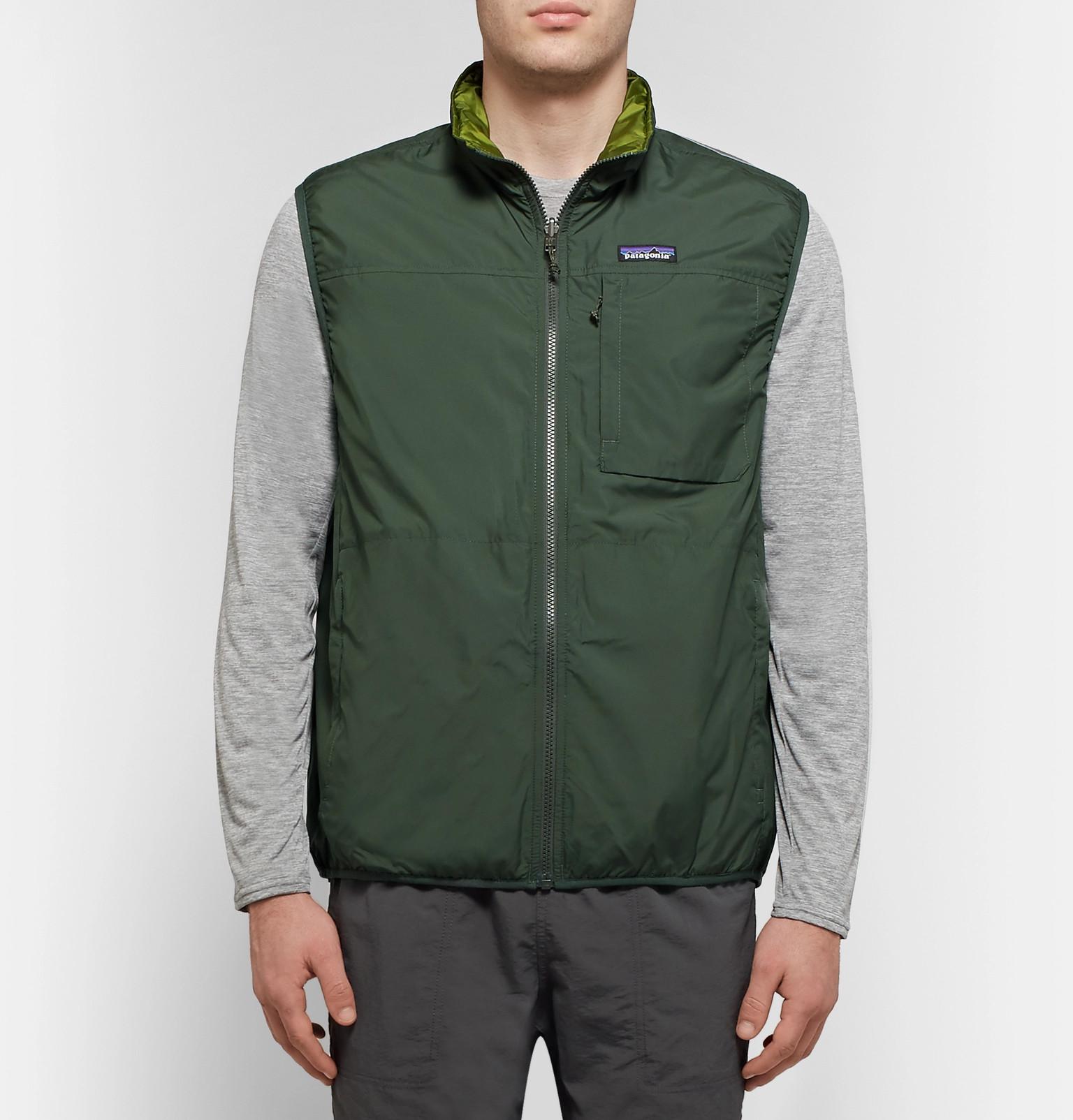 Fejl lol tapperhed Patagonia Crankset Reversible Shell And Ripstop Vest in Green for Men | Lyst