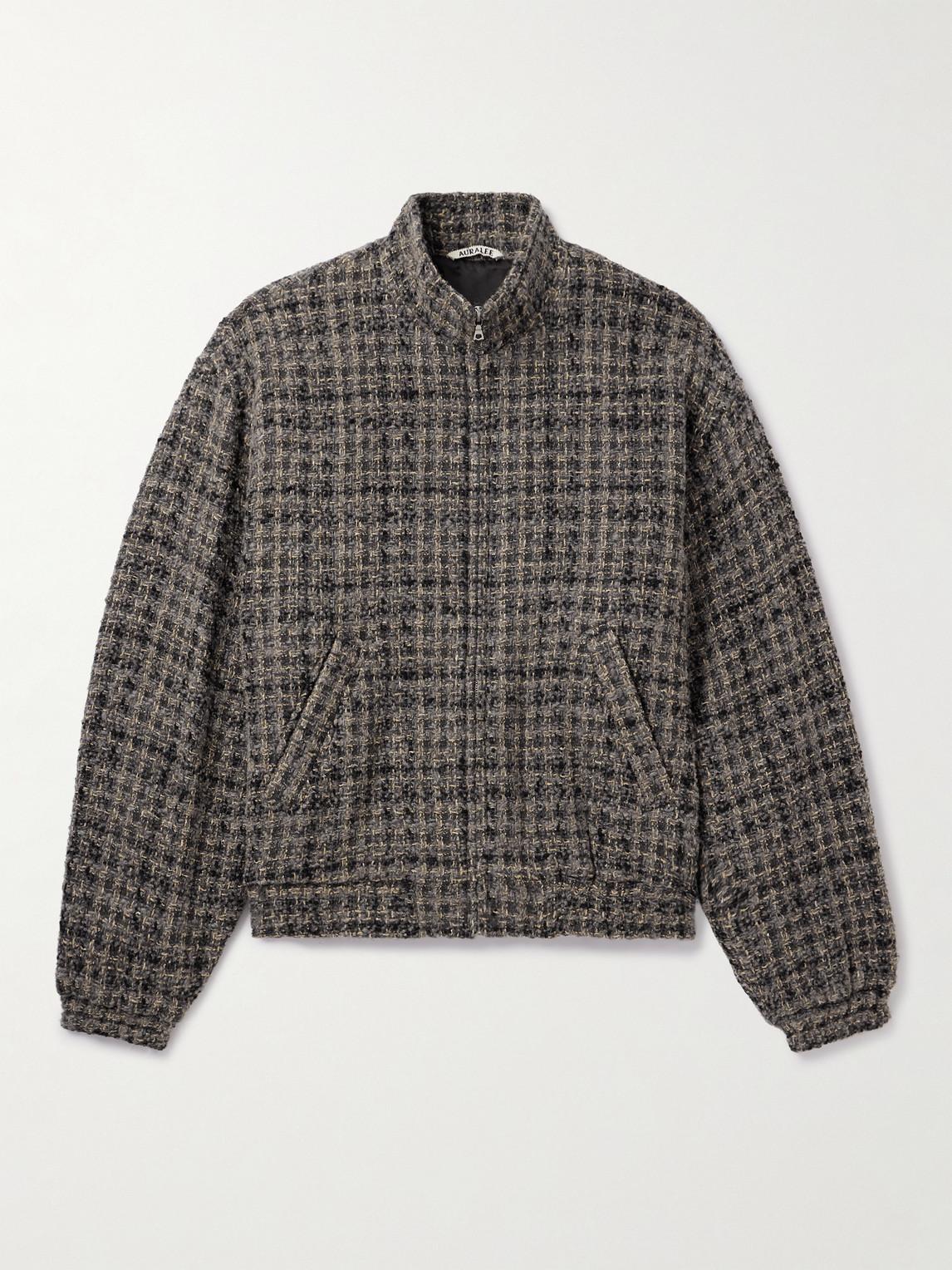 AURALEE Wool-blend Tweed Bomber Jacket in Grey for Men | Lyst UK AURALEE Wool-blend Tweed Bomber Jacket in Grey for Men | Lyst UK
