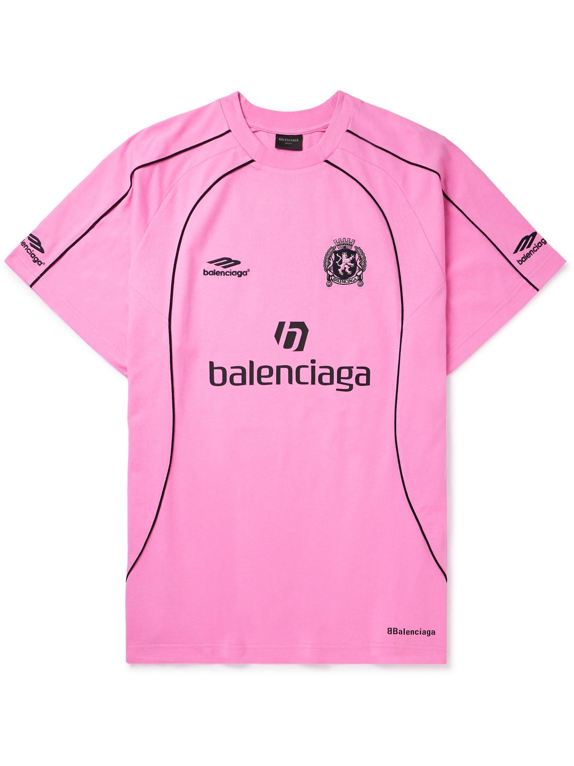 ◆BALENCIAGA◆バレンシアガ PINK COTTON T-SHIRT Balenciaga Pink Logo Print Cotton Jersey T-Shirt XS | eBay