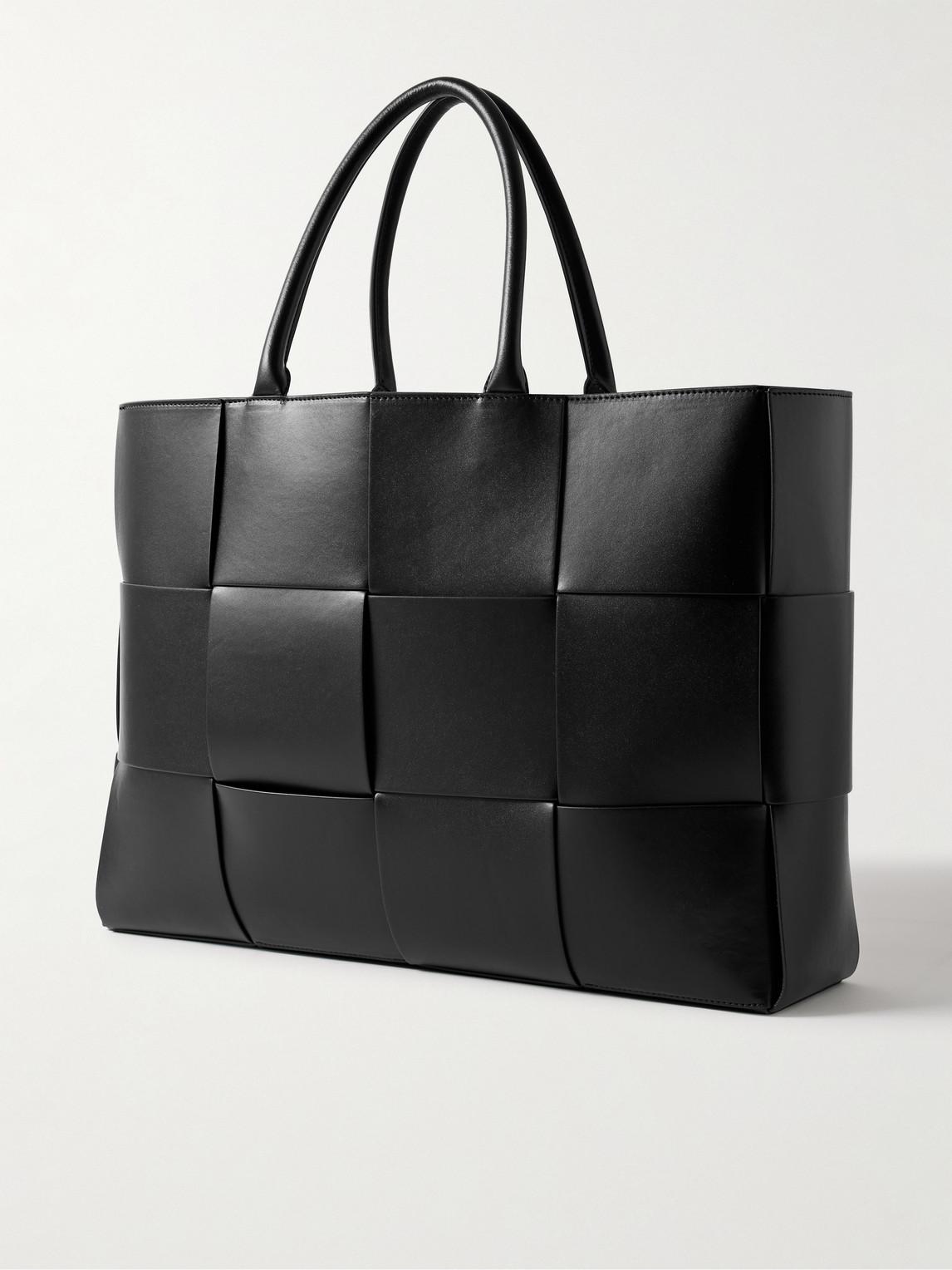 Bottega Veneta Large Arco Intrecciato Leather Tote Bag in Black for Men Lyst UK